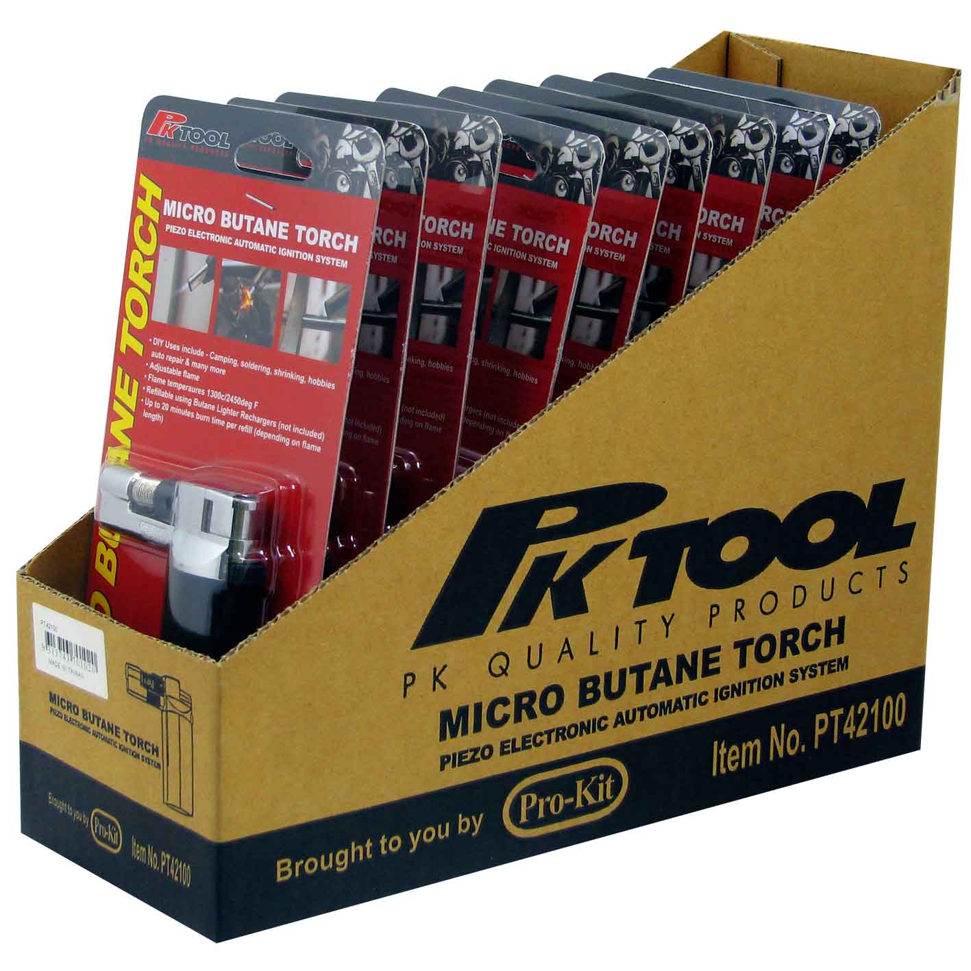 GAS BURNER – 12pc POS DISPLAY MICRO TORCH WITH ELECTRONIC IGNITION