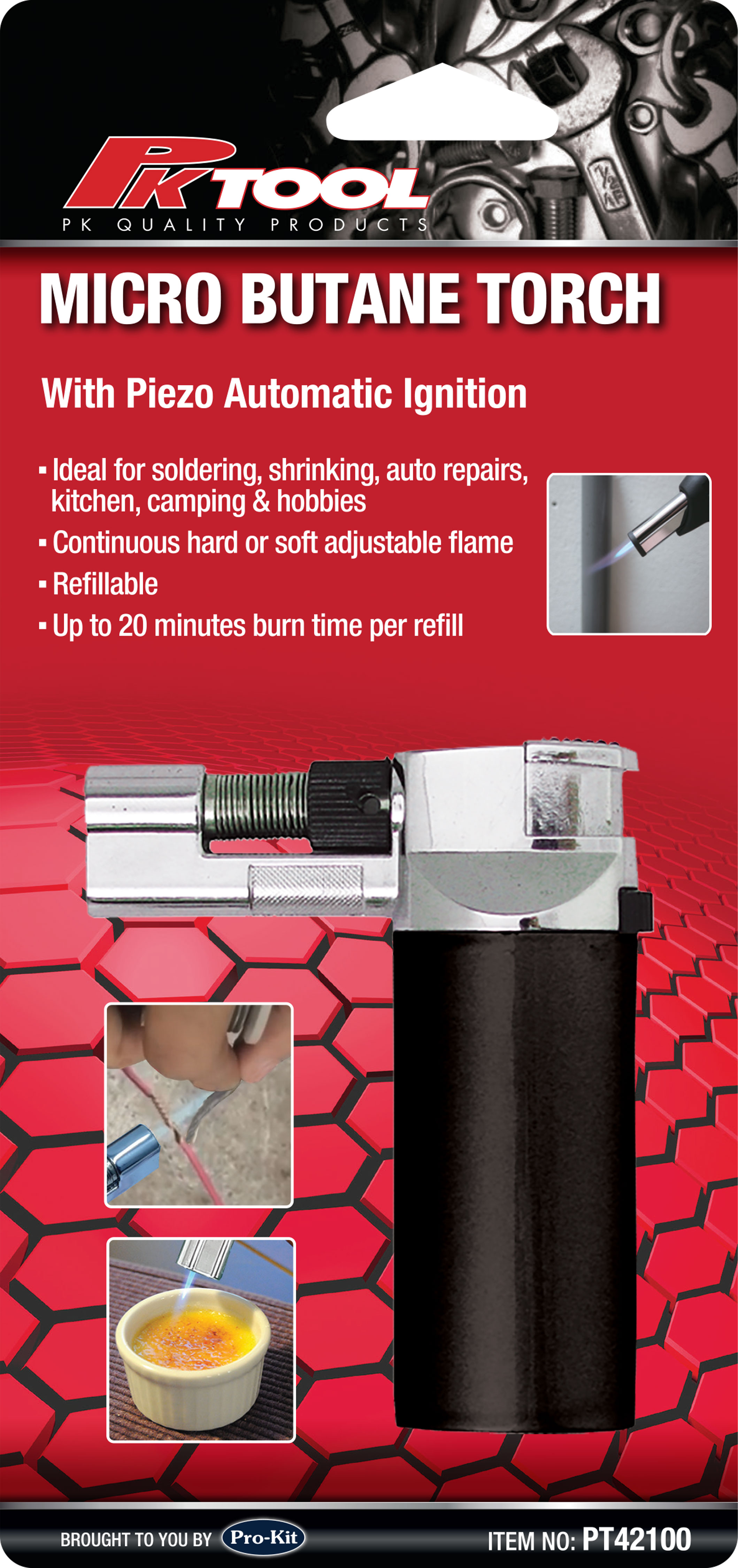GAS BURNER – 1pc MICRO TORCH WITH ELECTRONIC IGNITION