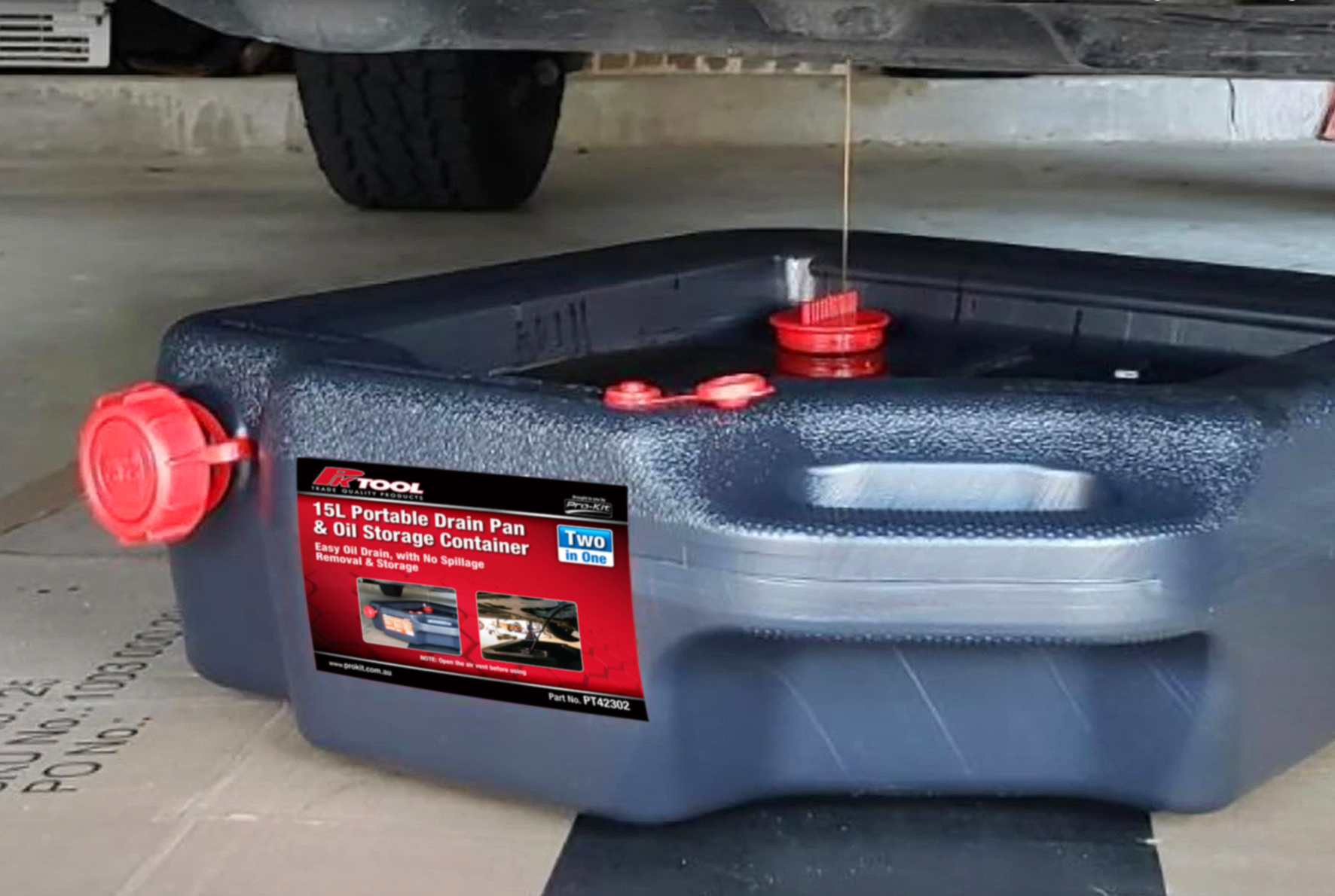 15L Drain Pan & Storage Tank