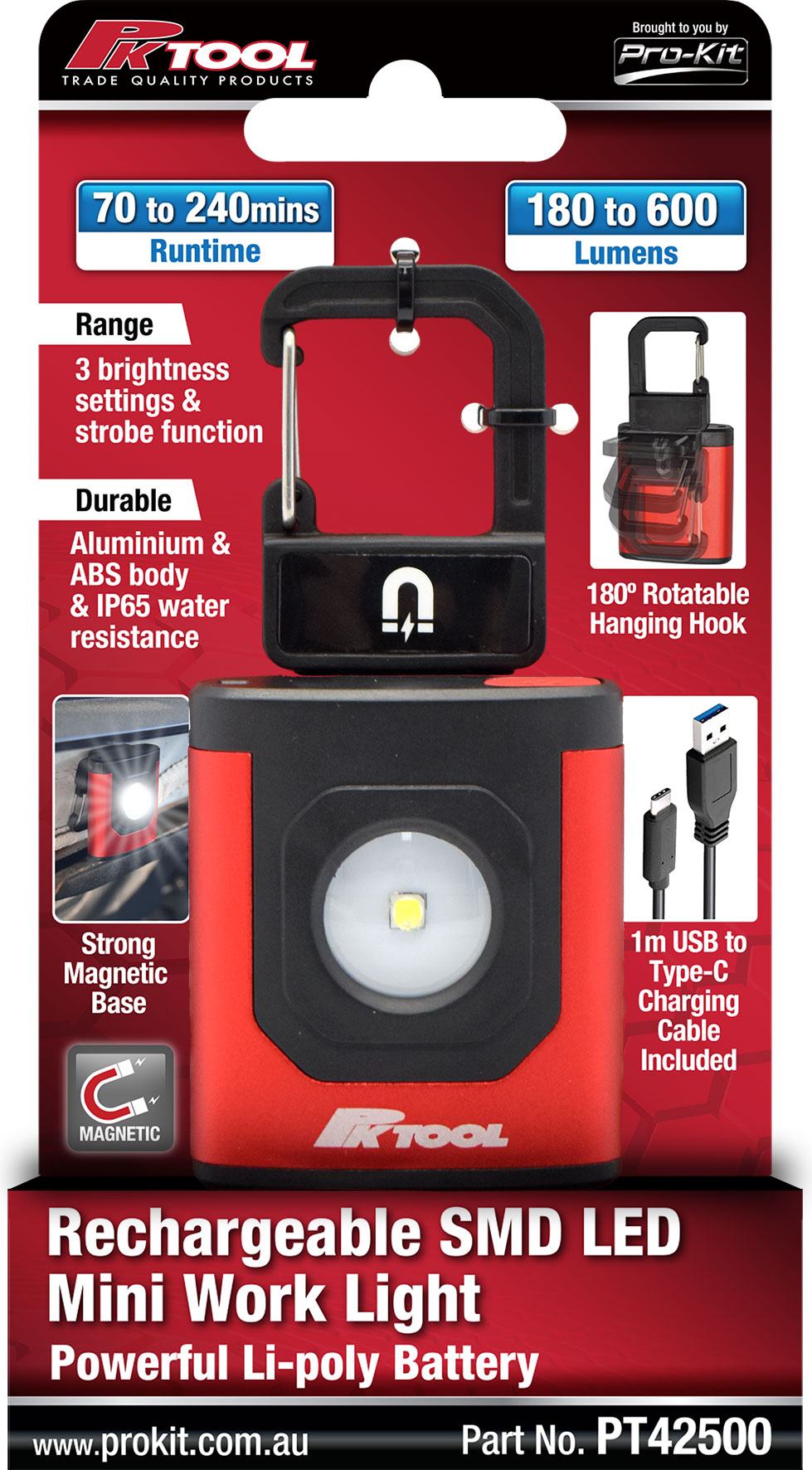 Rechargeable SMD LED Mini Work Light
