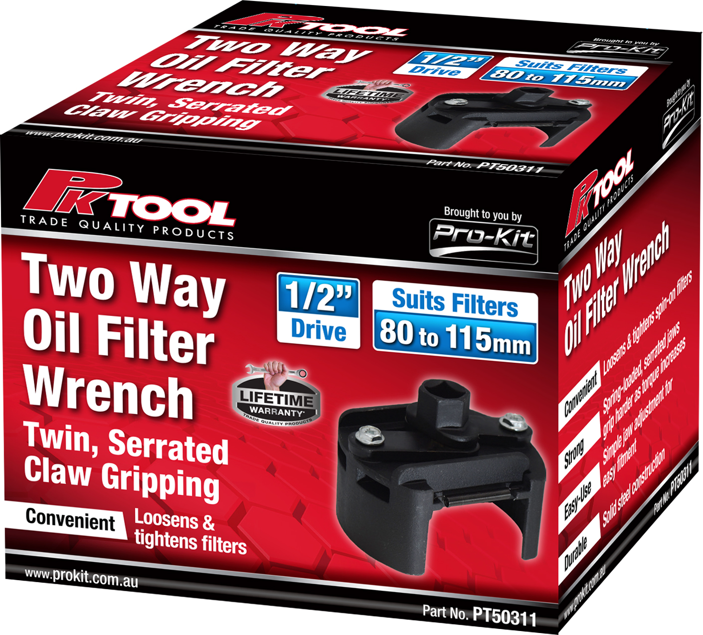 80-115mm Two Way Oil Filter Wrench