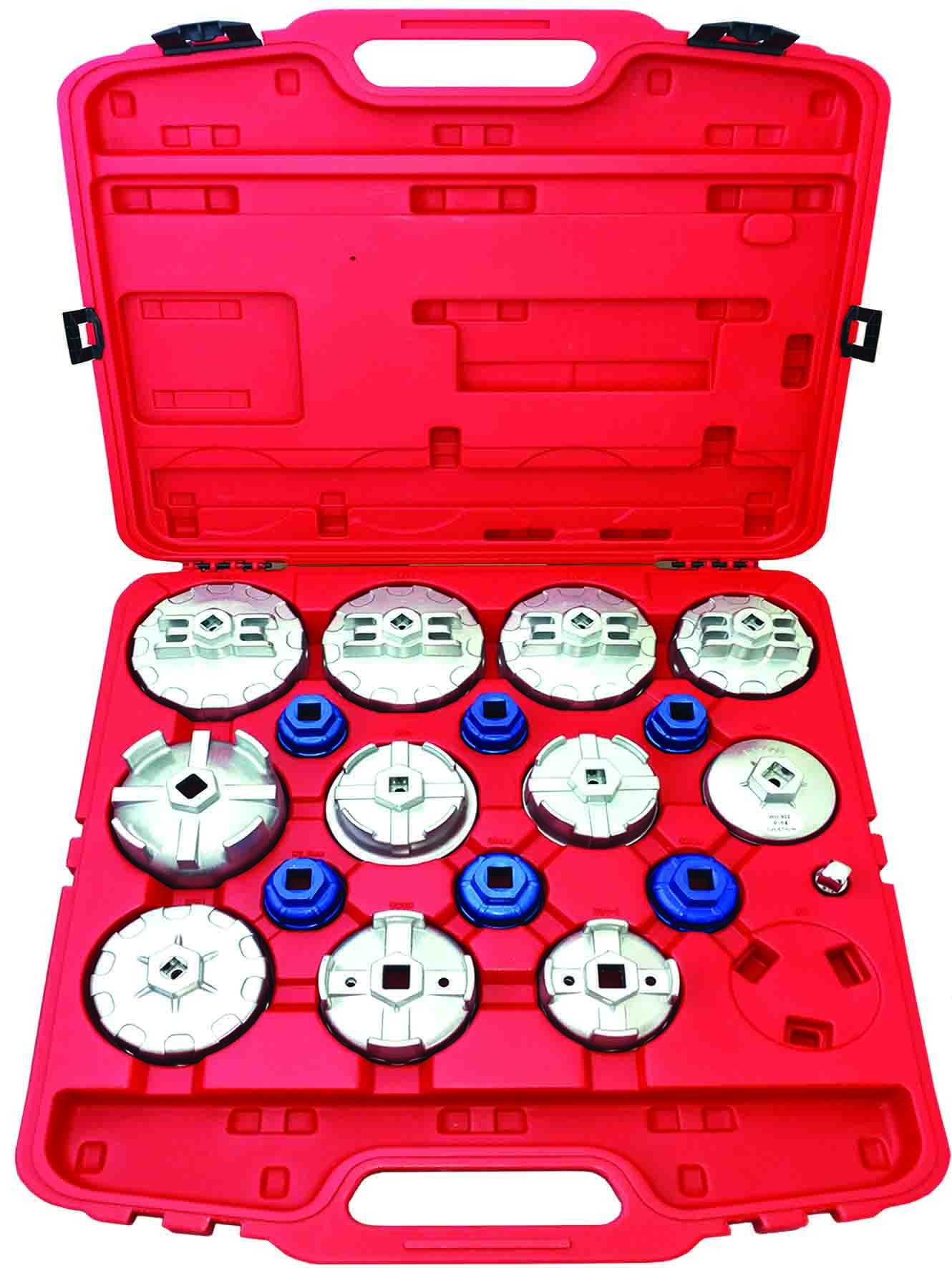 HEAVY DUTY 18pc 1/2″ & 3/8″ OIL FILTER CARTRIDGE NUT REMOVAL KIT