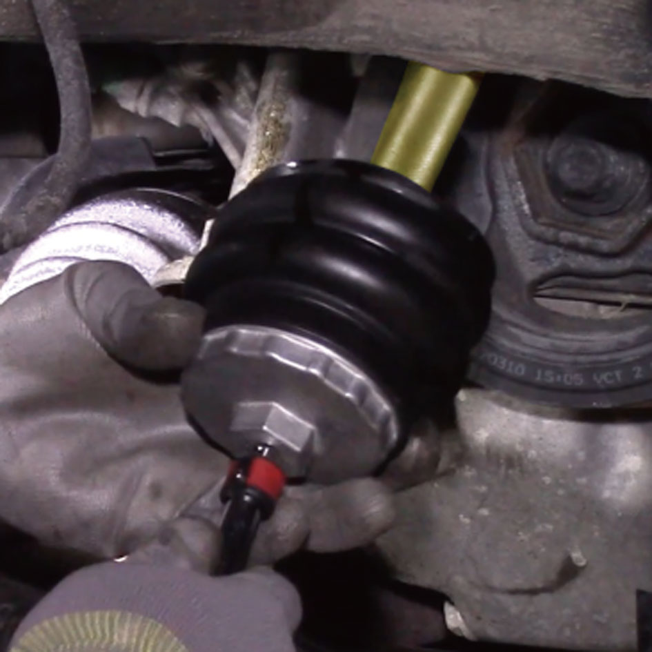 3/8” DR  NO-MESS, NO RISK OIL FILTER REMOVAL CUP with OIL CAPTURE BOOT