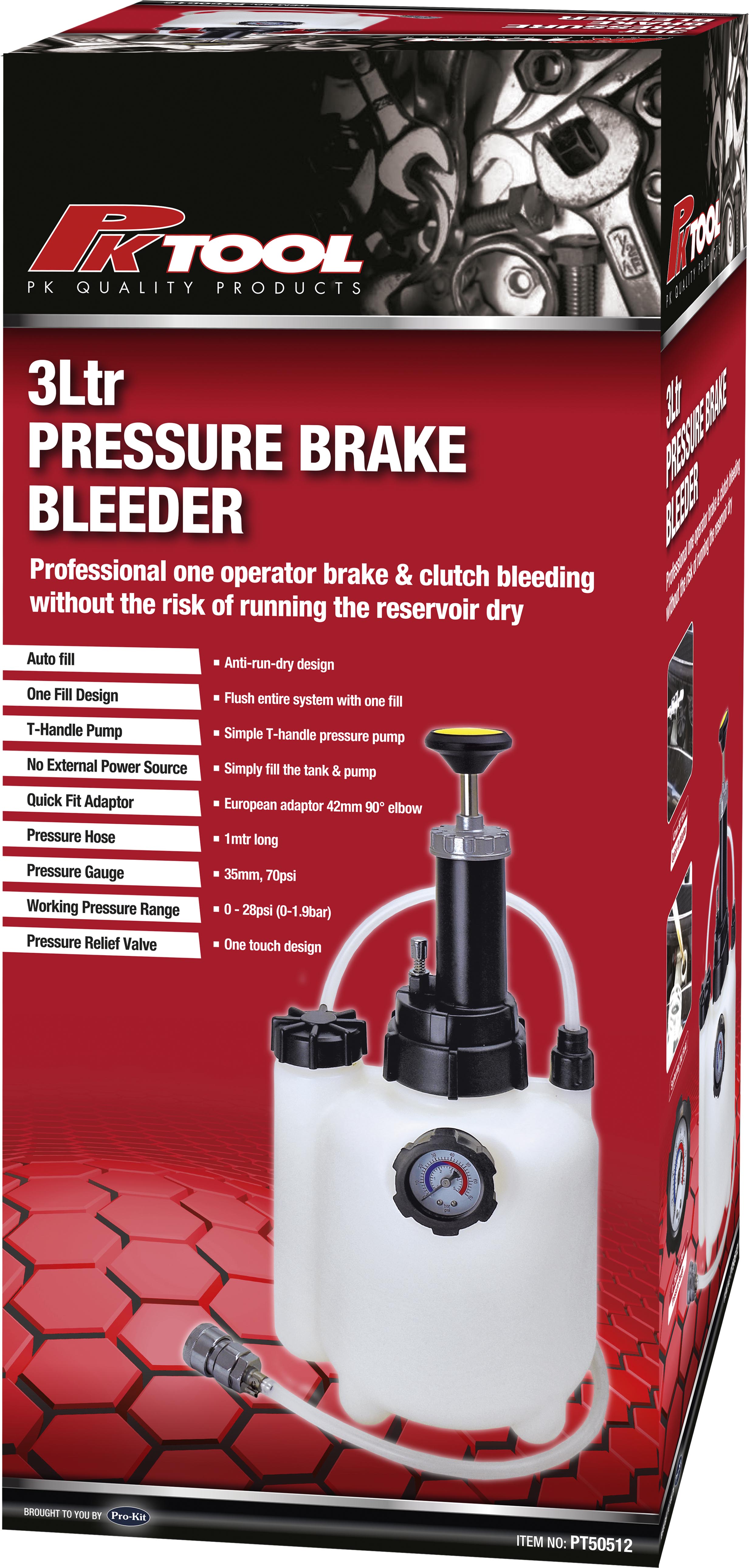 3L Pump Action Pressure Auto Brake Bleeder