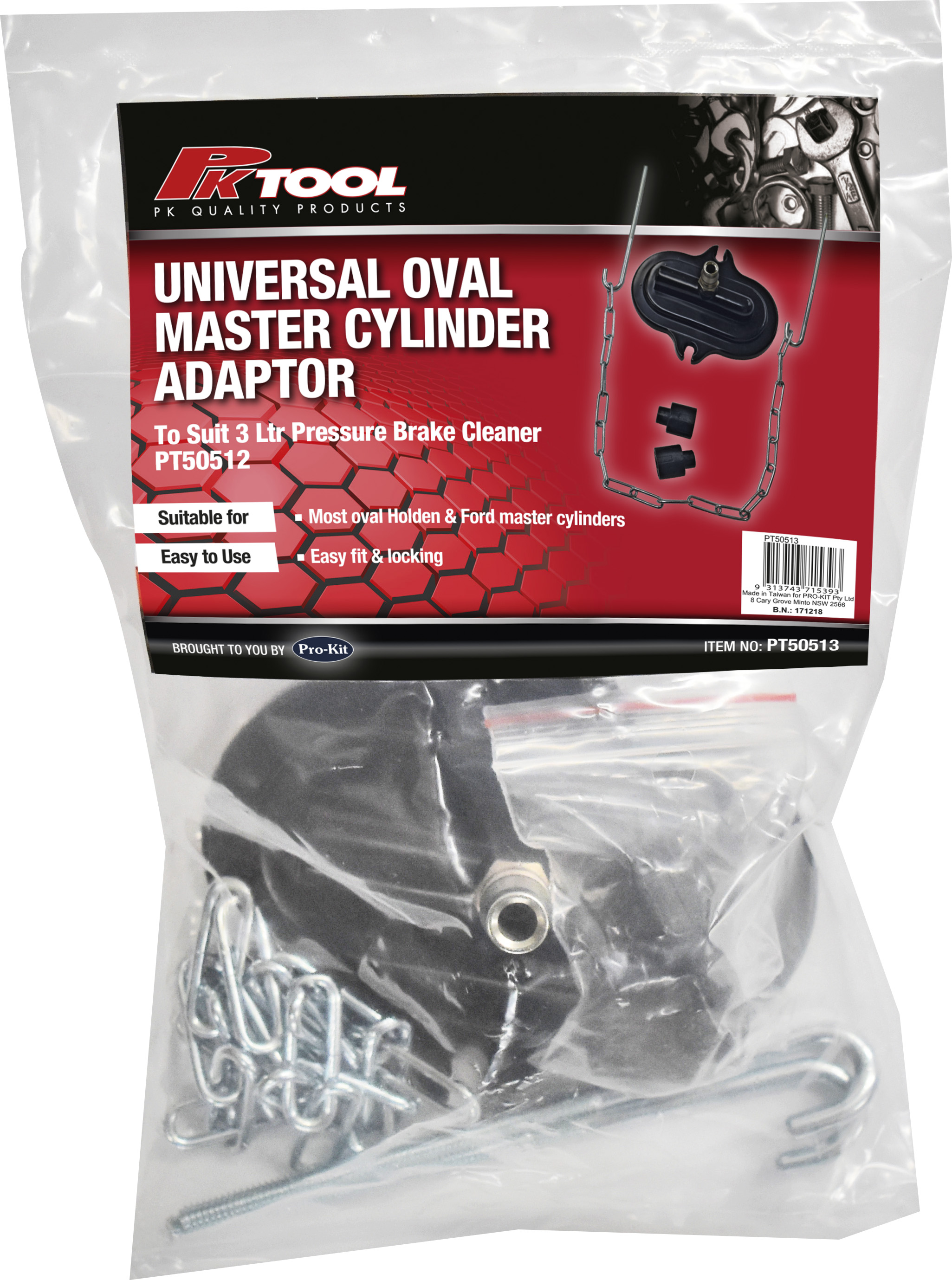 Oval Universal Master Cylinder Adaptors to Suit PT50512