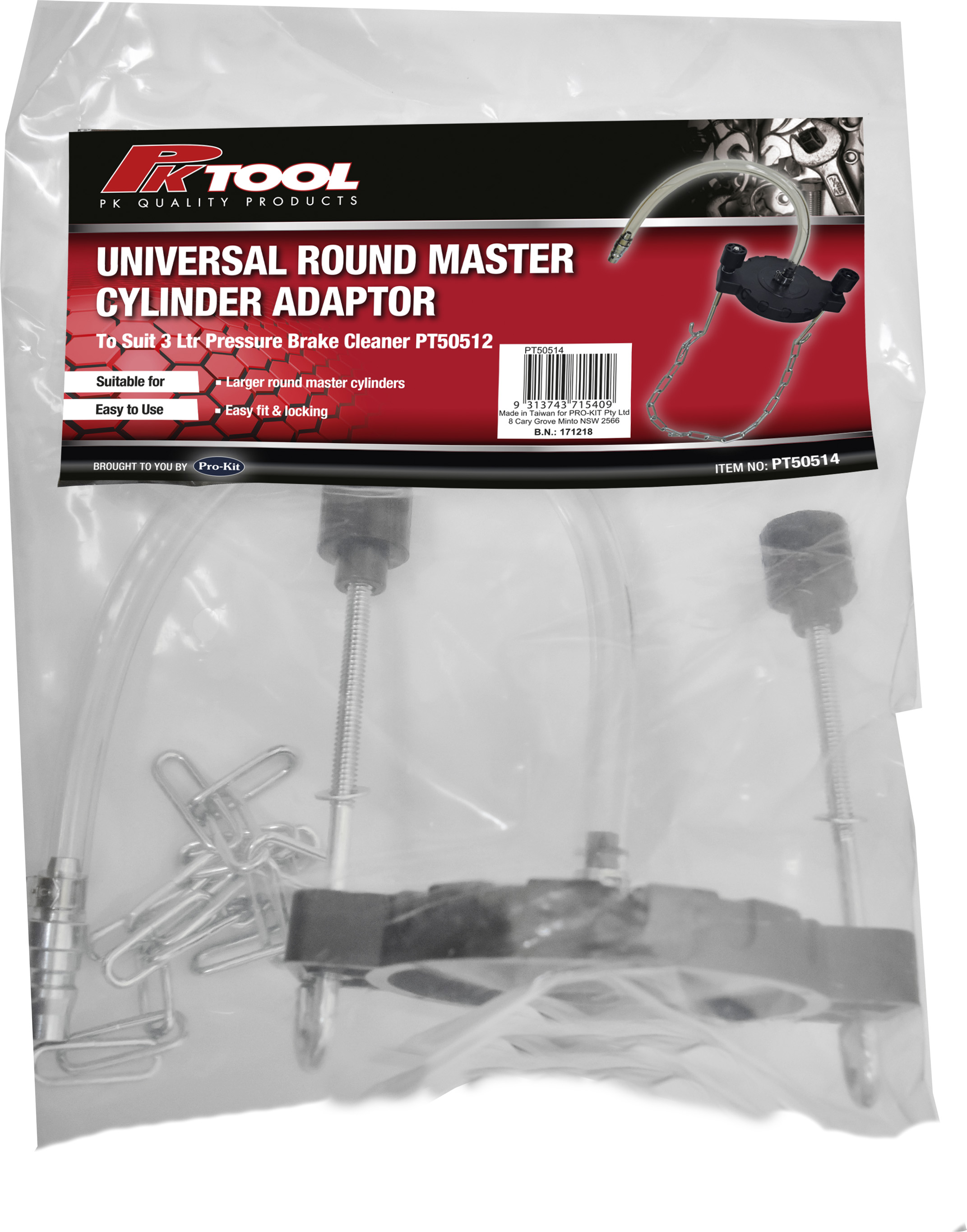 Round Universal Master Cylinder Adaptors to Suit PT50512