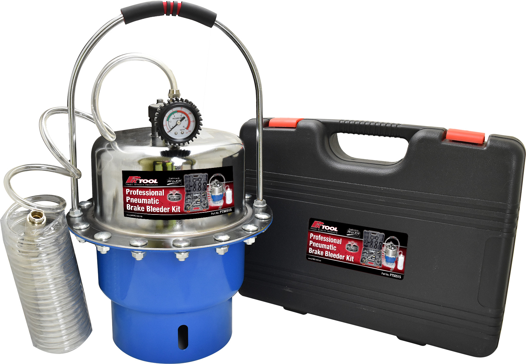 5L Professional Pneumatic Brake & Fluid Bleeder Kit