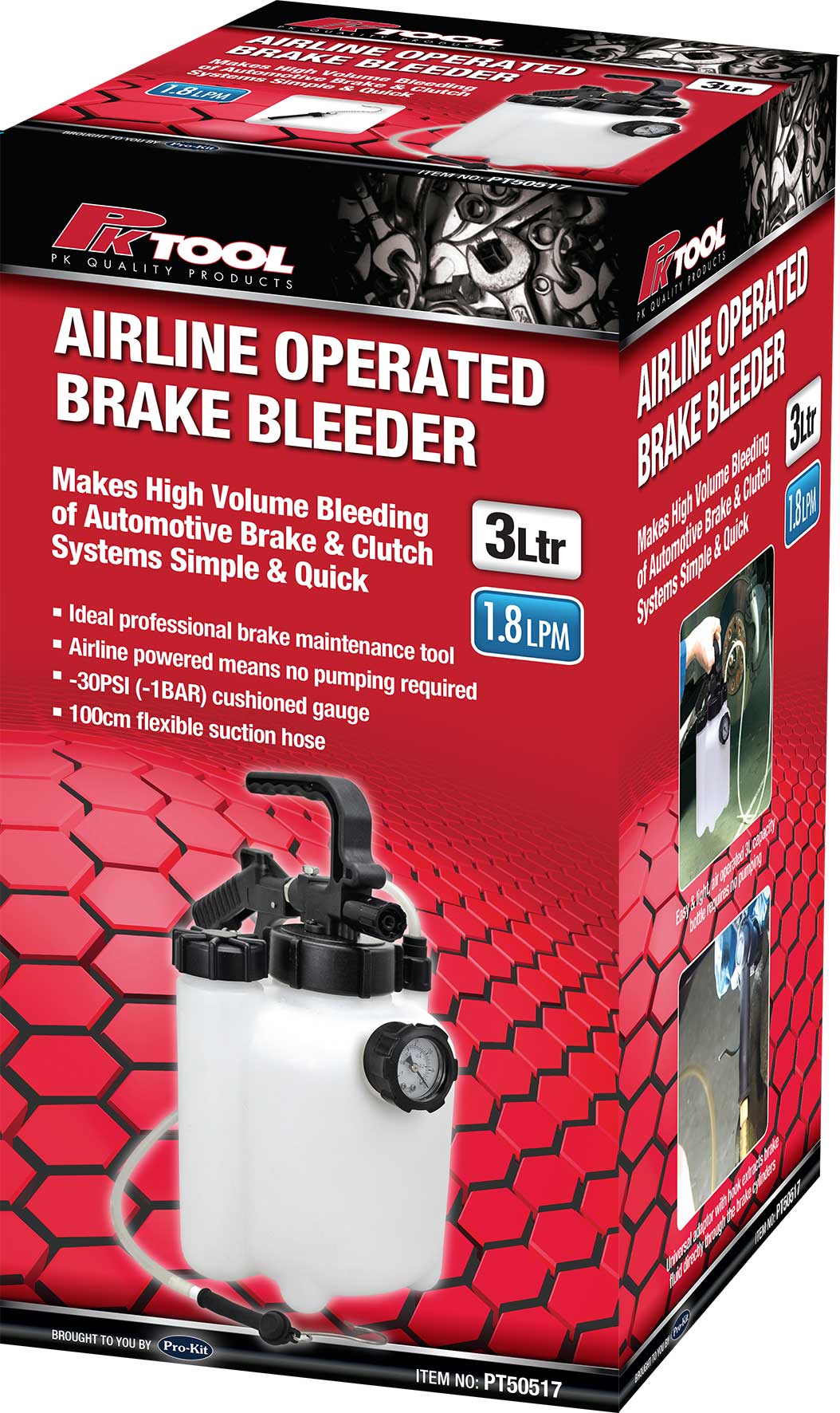 3L Airline Operated Brake Fluid Bleeder