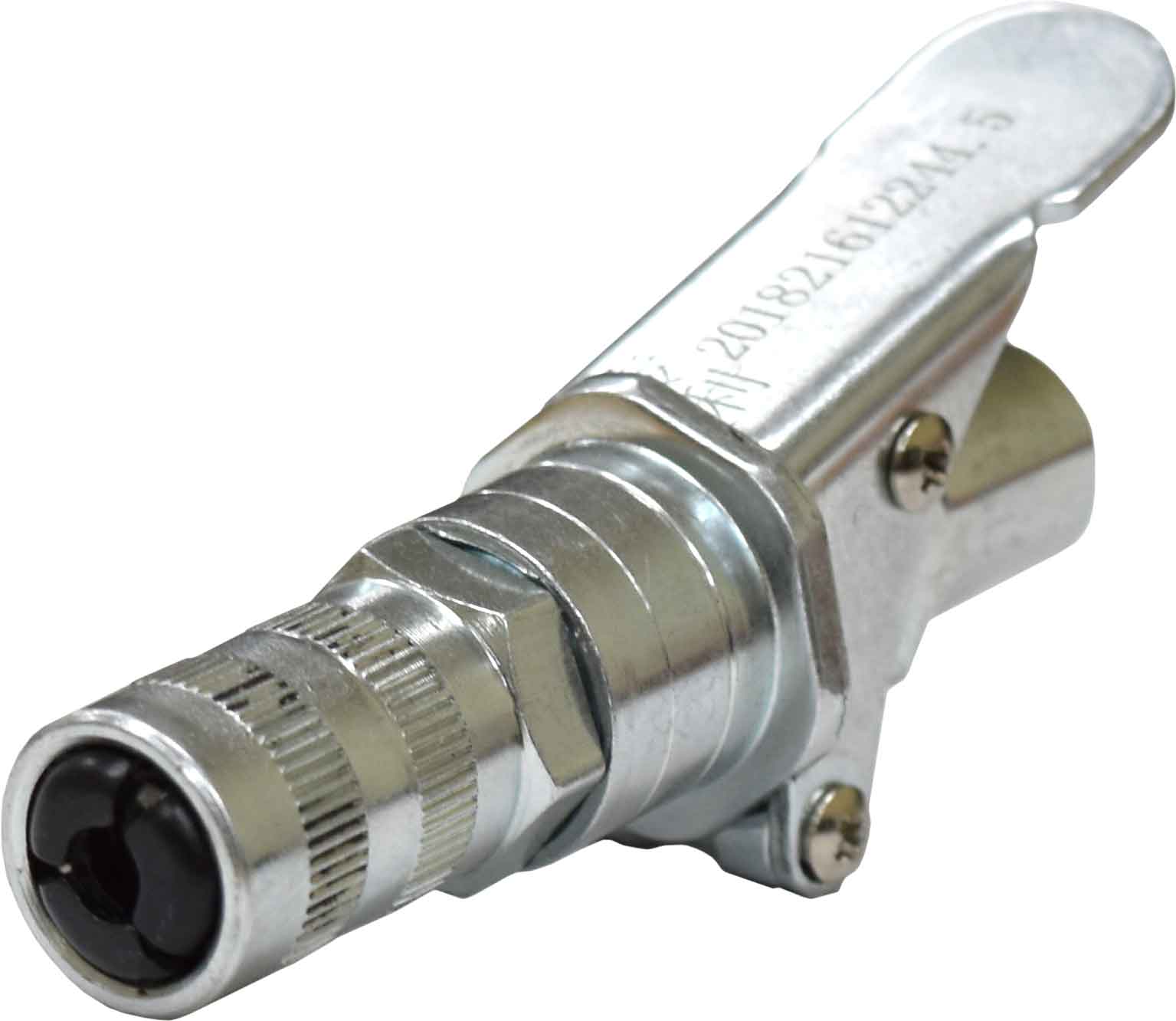 QUICK RELEASE LOCK-ON GREASE GUN COUPLER NOZZLE