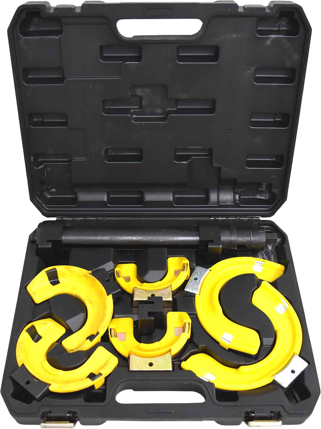 Macpherson Strut Coil Spring Compressor/ Extractor Tool Set with Interchangeable Forks