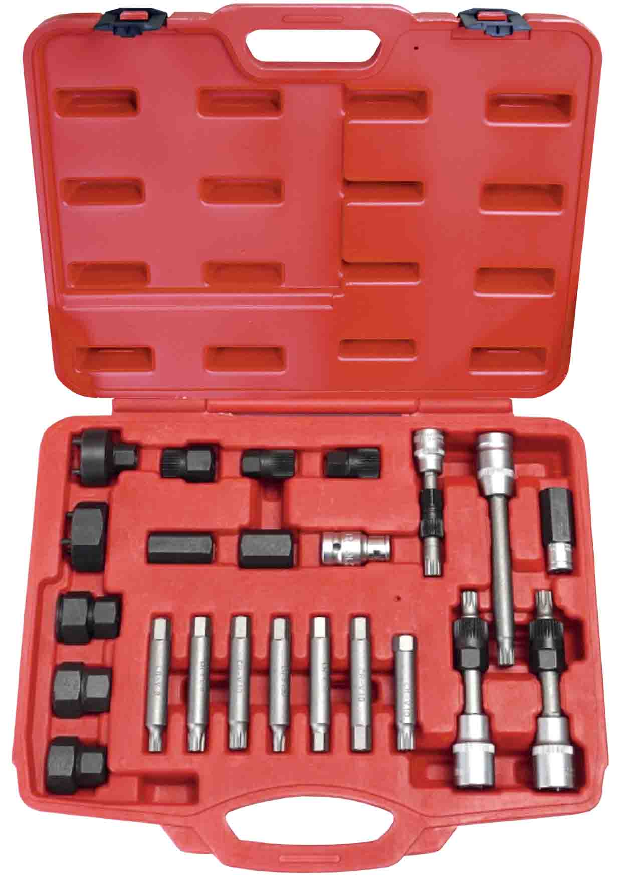 23pc 1/2” Dr Alternator Pulley Remover Kit