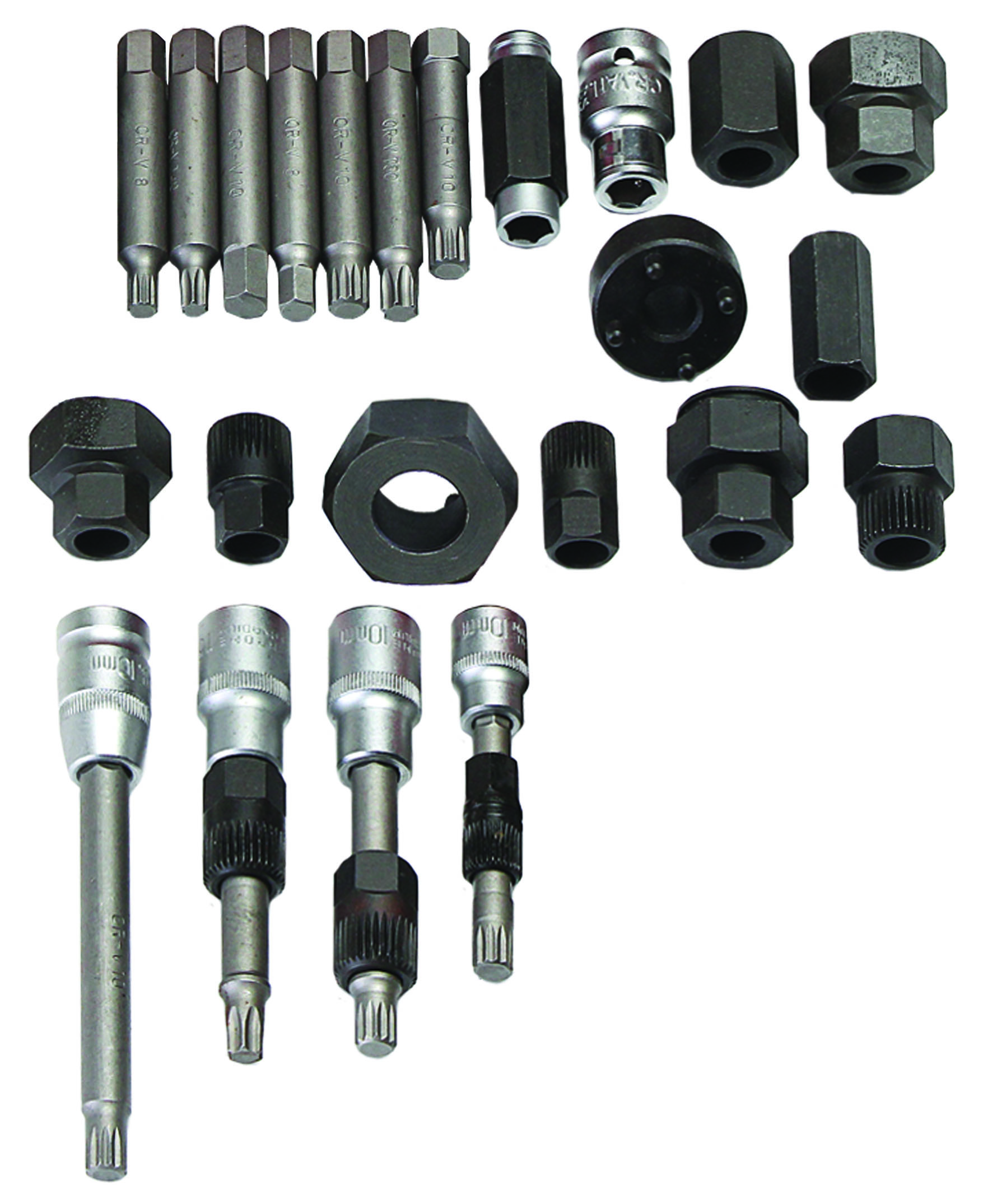 23pc 1/2” Dr Alternator Pulley Remover Kit