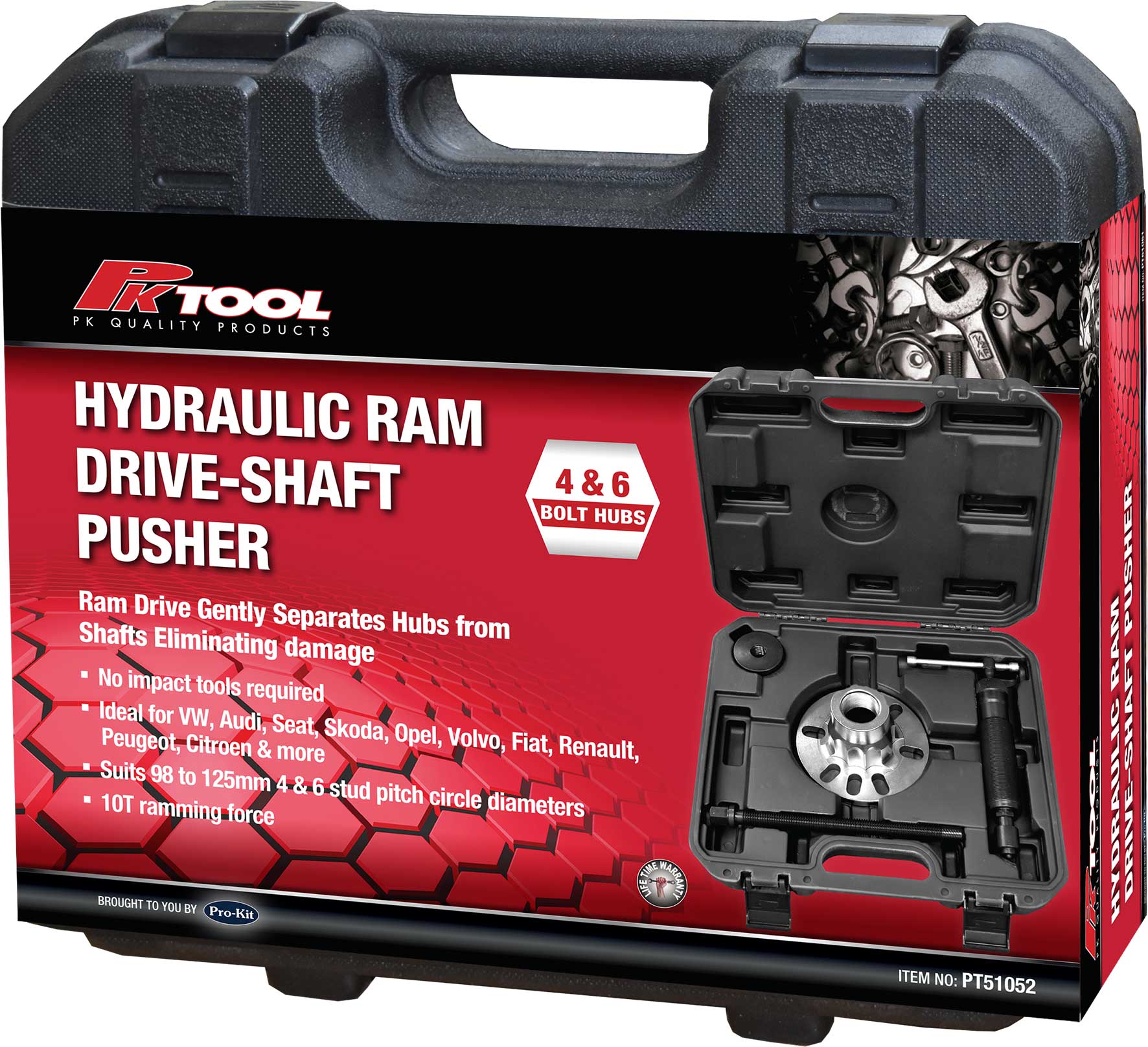 4 & 6 BOLT HUB HYDRAULIC RAM DRIVE-SHAFT PUSHER