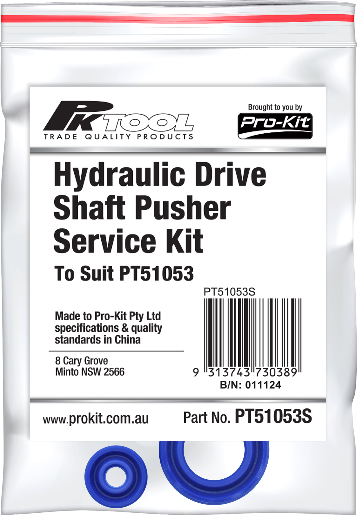 Hydraulic Drive Shaft Pusher Service Kit