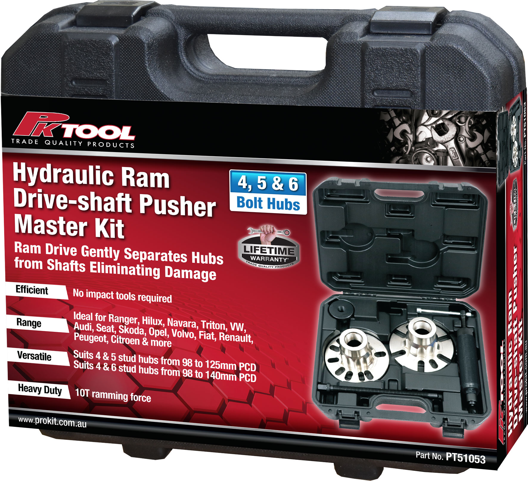 HYDRAULIC RAM DRIVE-SHAFT PUSHER MASTER KIT