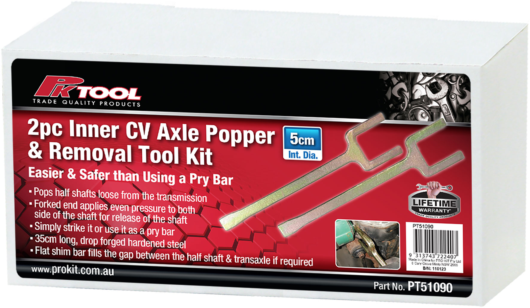 2pc Inner CV Axle Popper & Removal Tool Kit