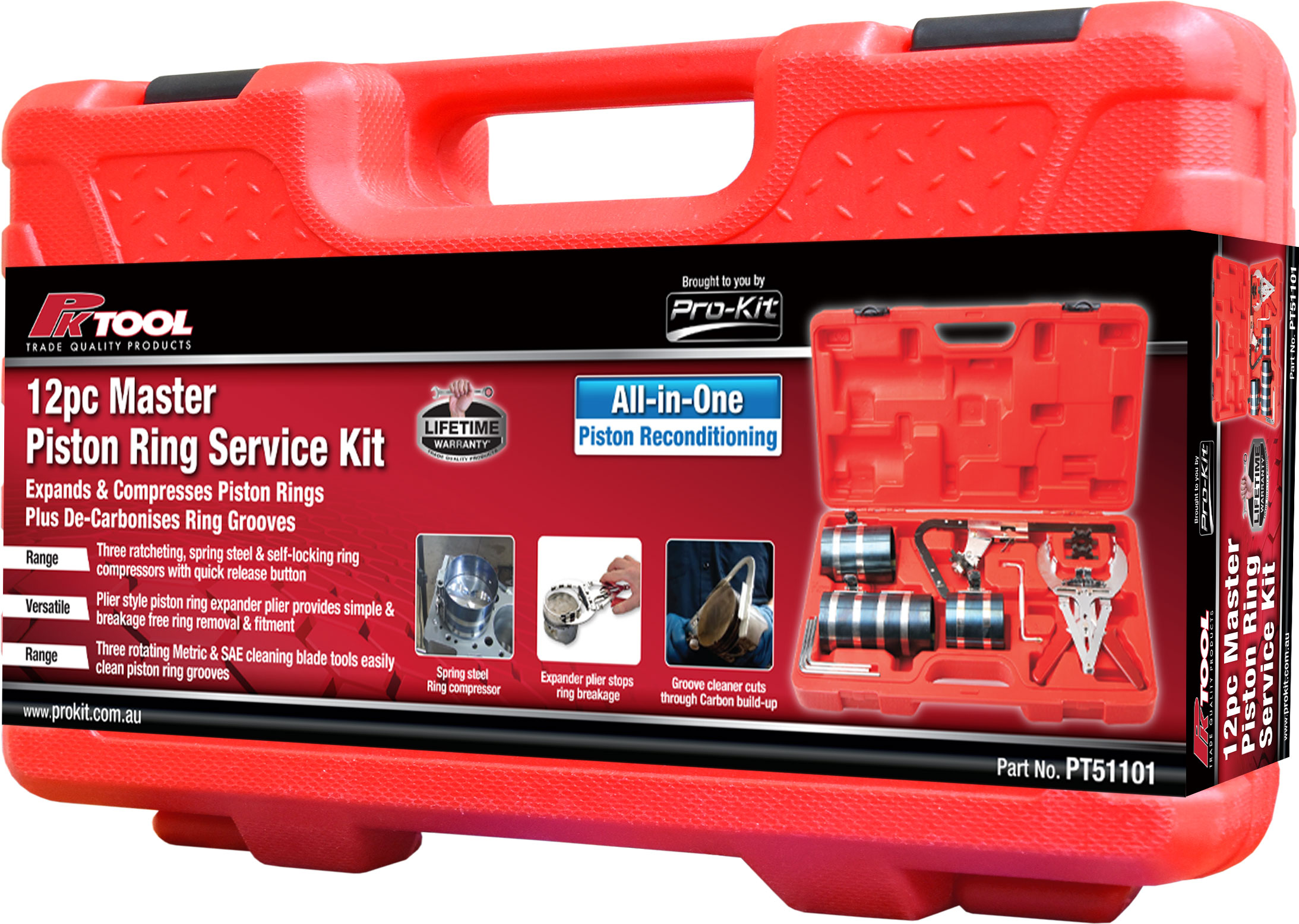 10pc Master Piston Ring Service Tool Kit