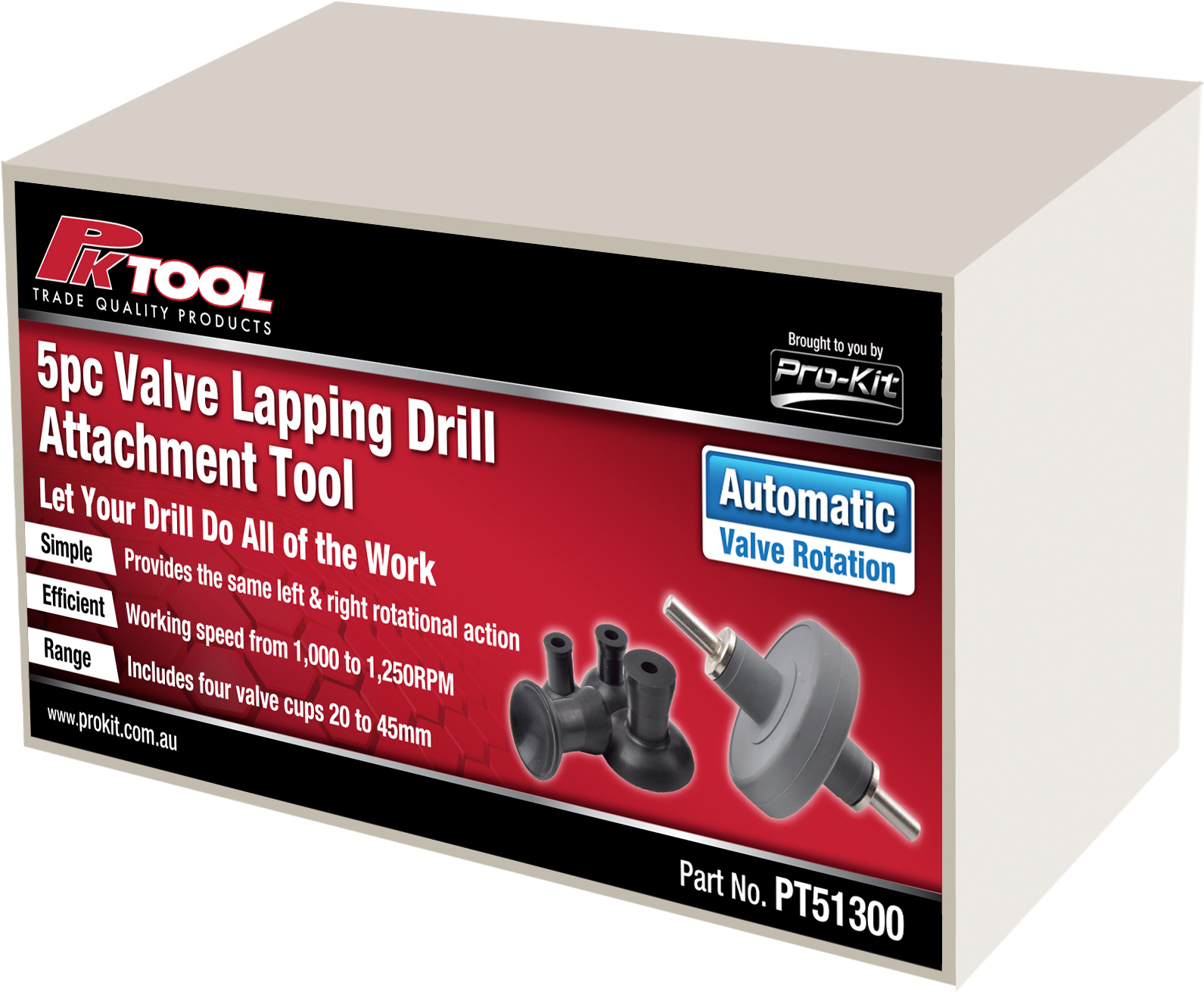 5pc Valve Lapper Drill Attachments