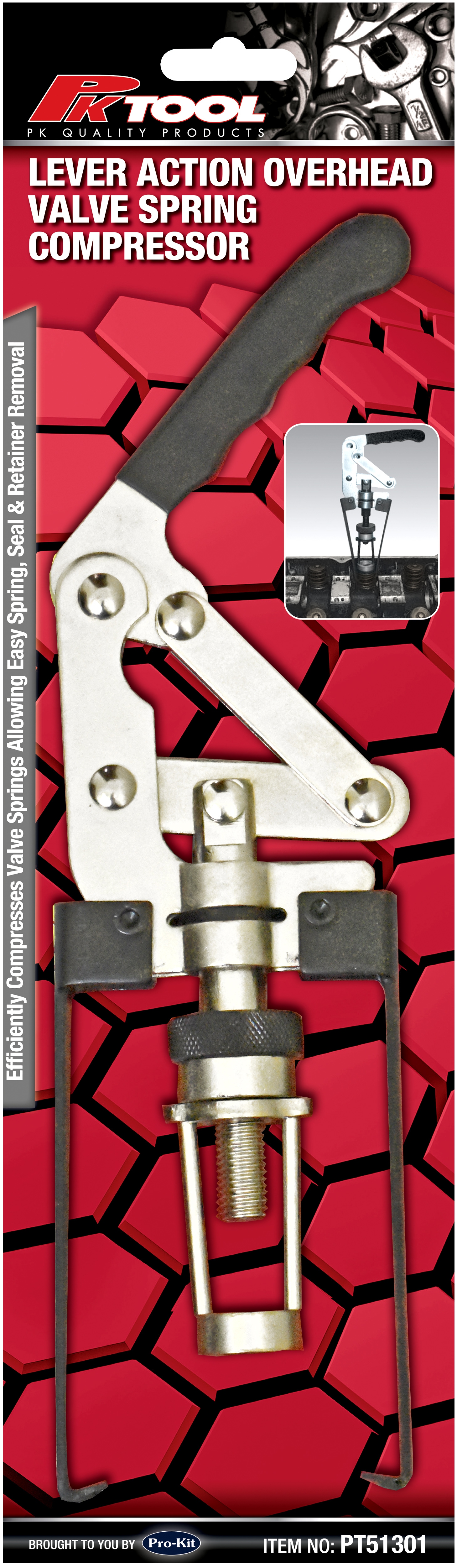 Lever Action Overhead Valve Spring Compressor