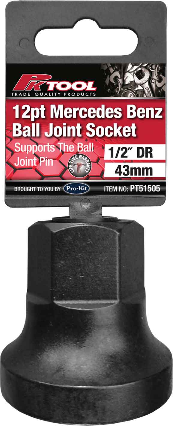 1/2” Dr 43mm Mercedes Benz Ball Joint Socket 12pt