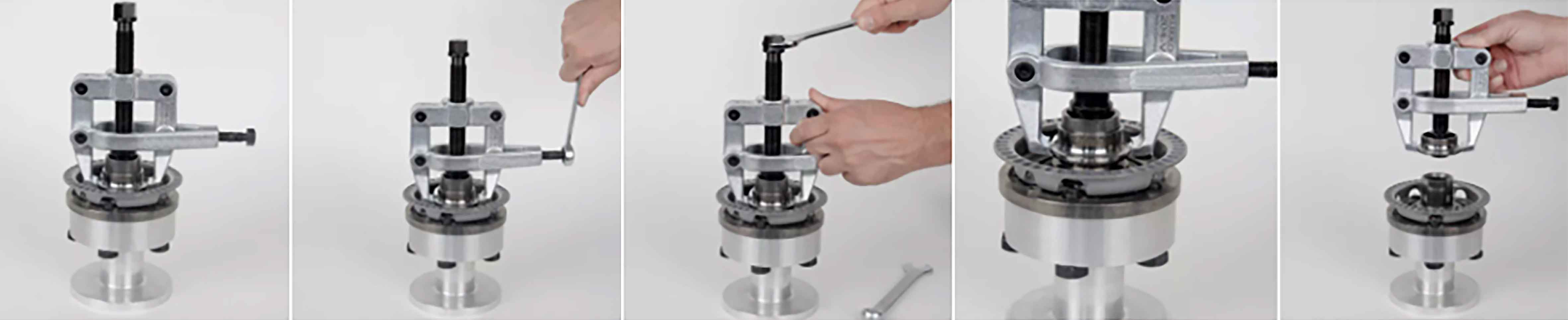 Inner Bearing Ring Puller  with Integrated Clamp