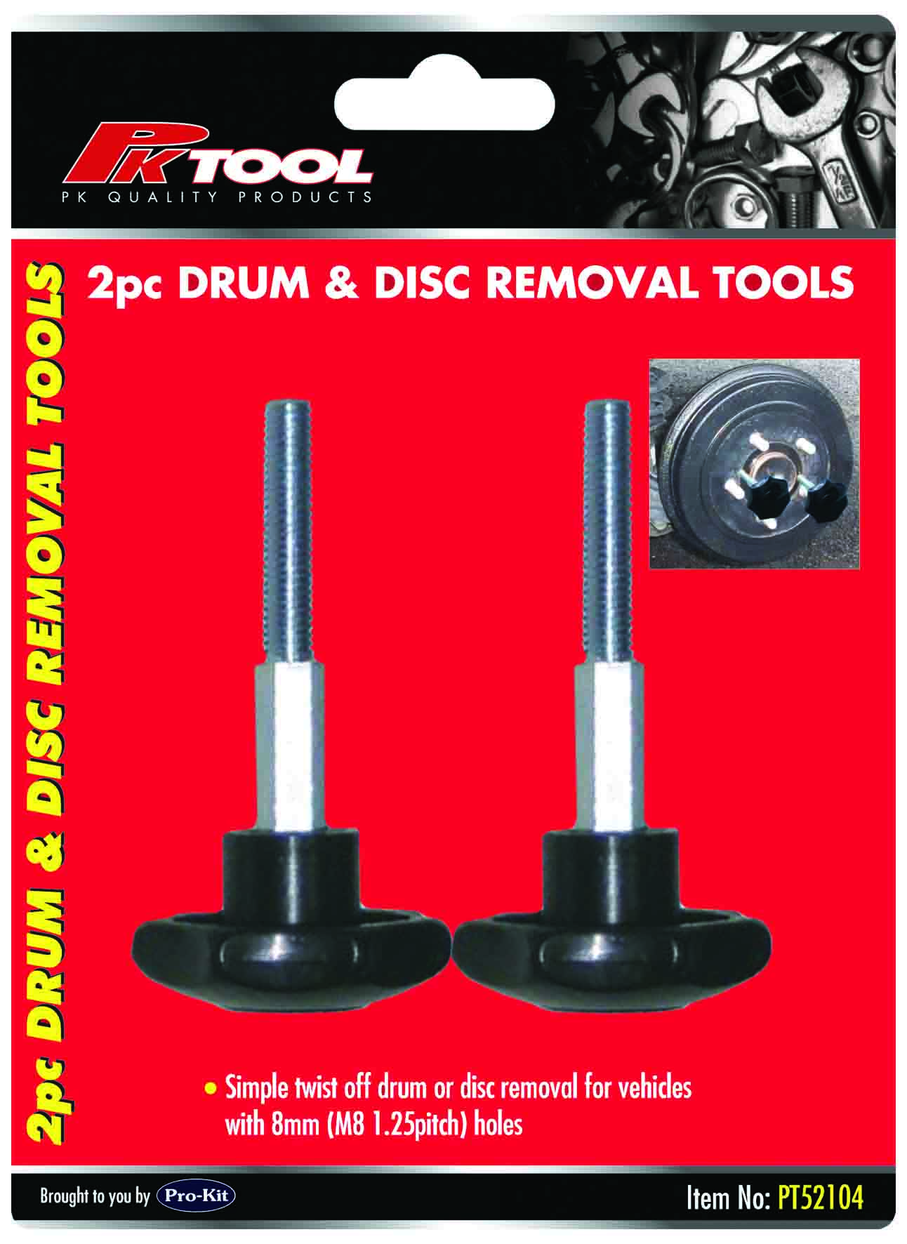 2pc Drum & Disc Removal Tools