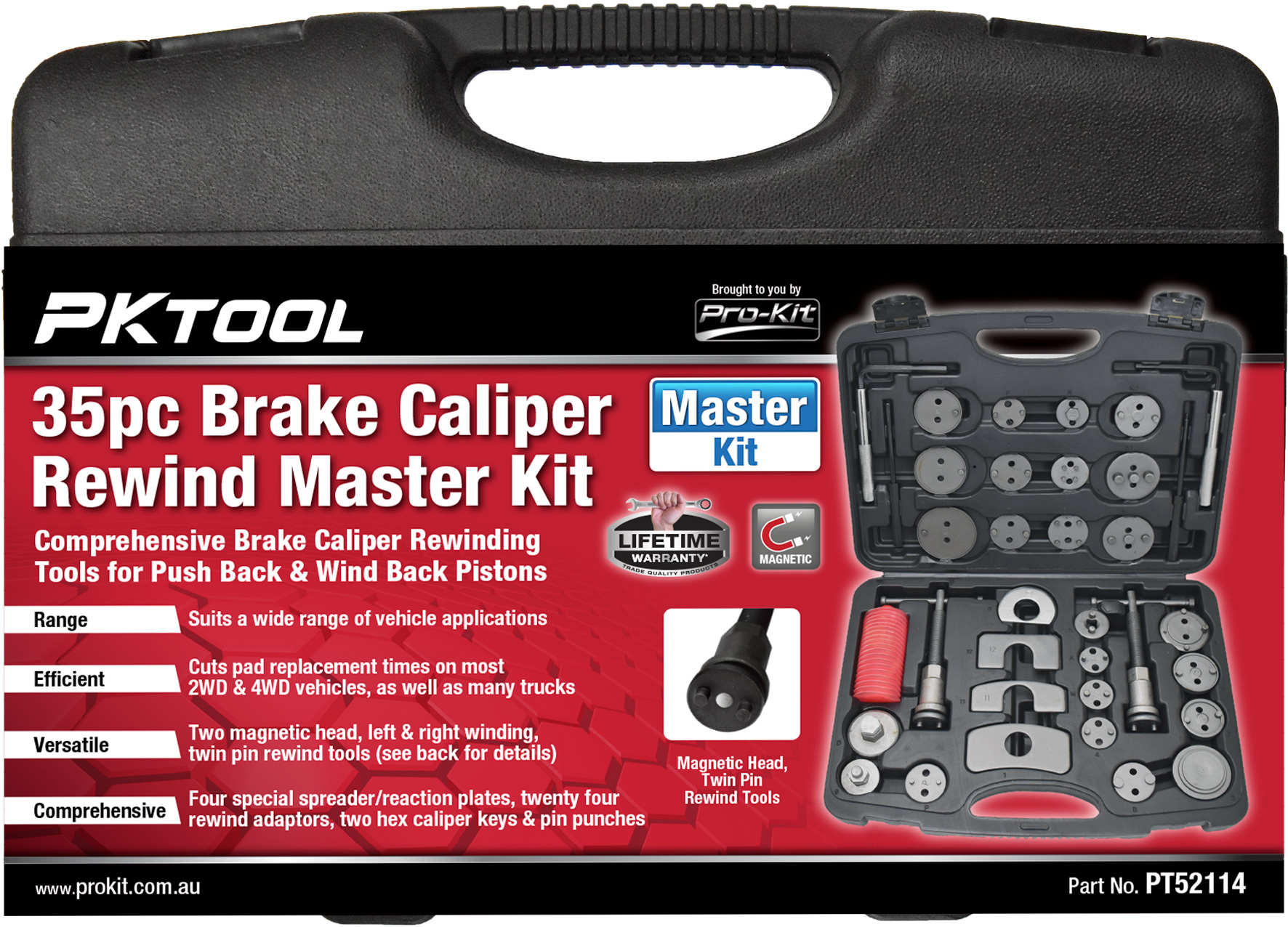 35pc Brake Caliper Rewind Master Kit