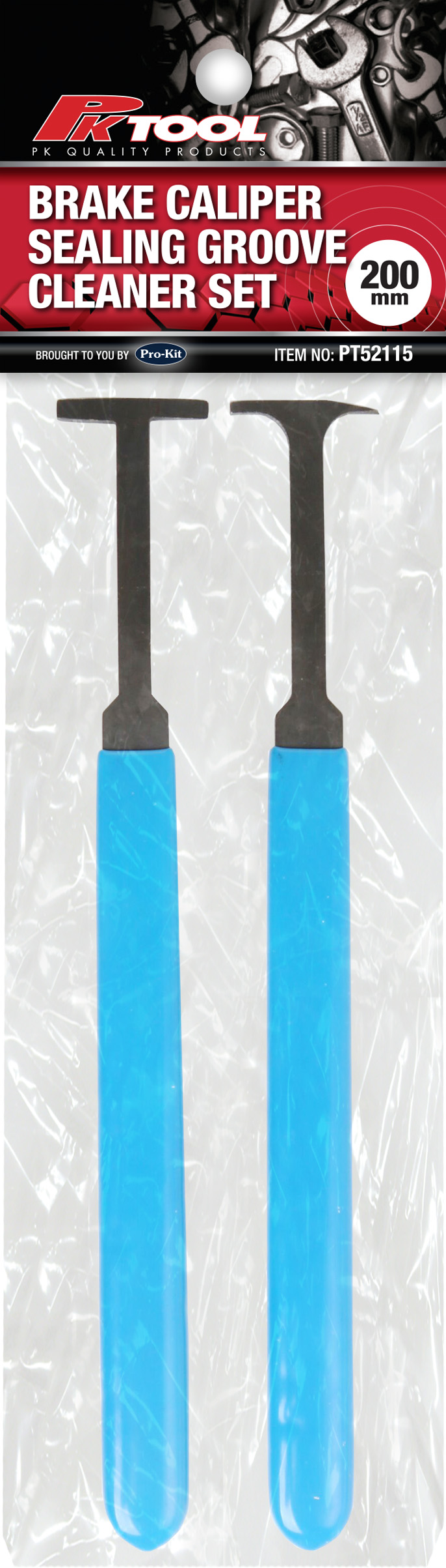 200mm Brake Caliper Sealing Groove Cleaner Set