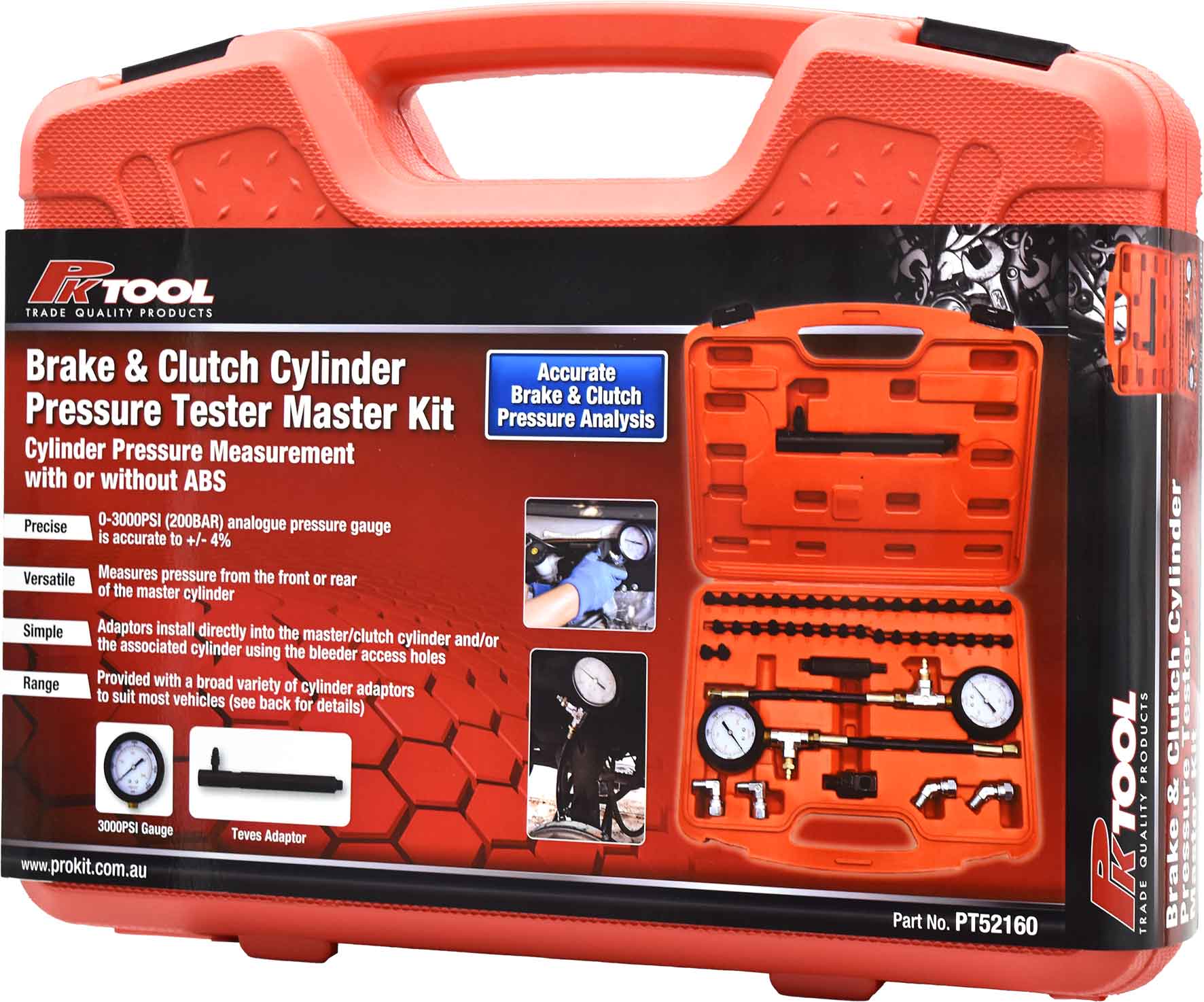 Brake & Clutch Cylinder Pressure Tester Master Kit