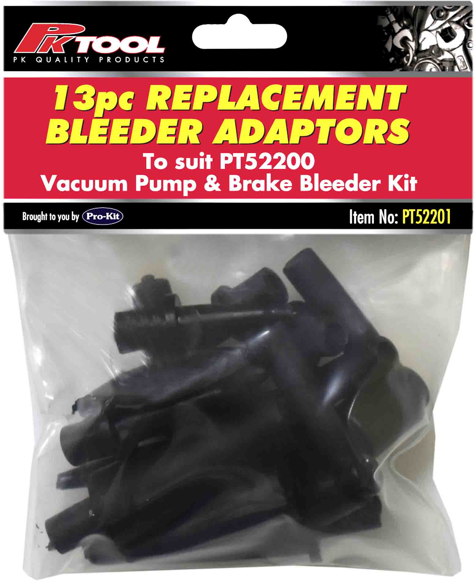 13pc Vacuum Pump & Brake Bleeder Adaptors