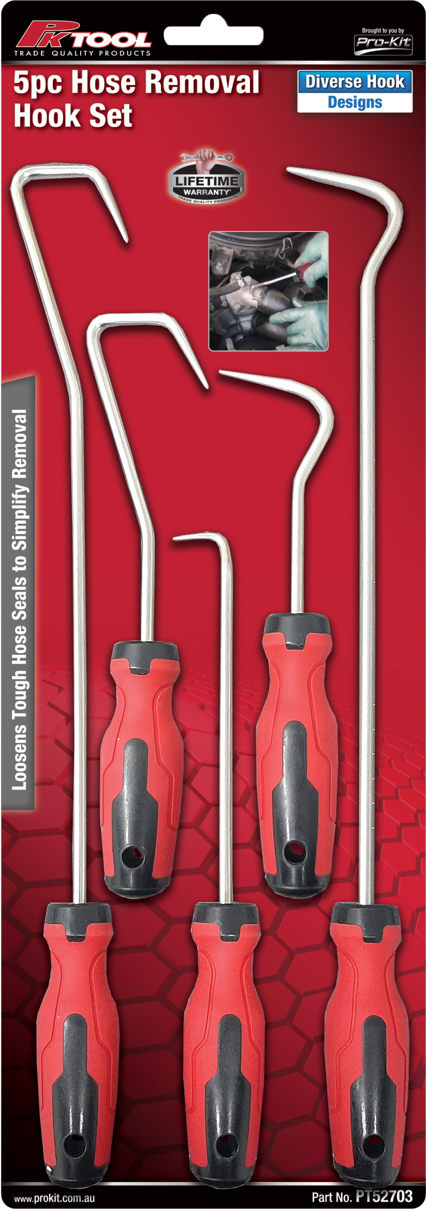 5pc Hose Removing Hook Tool Set
