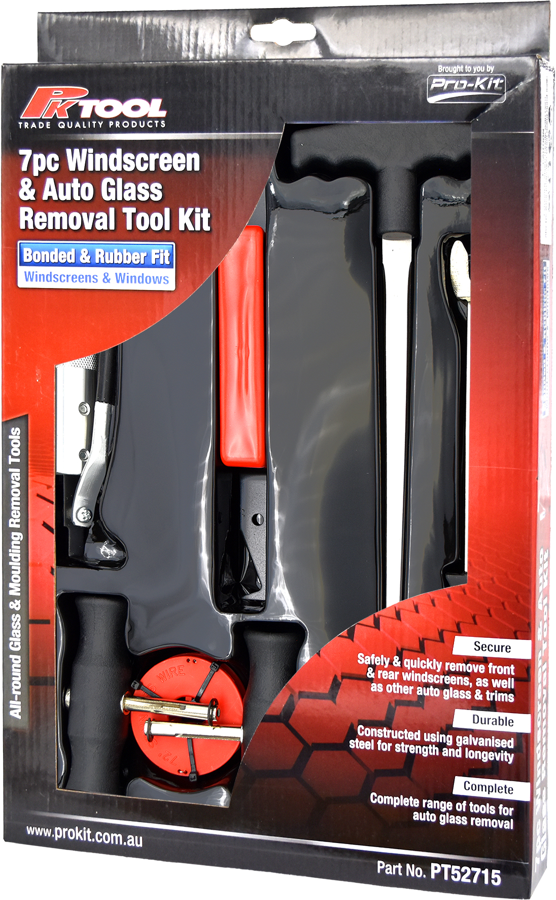 7pc Windscreen & Auto Glass Removal Tool Kit