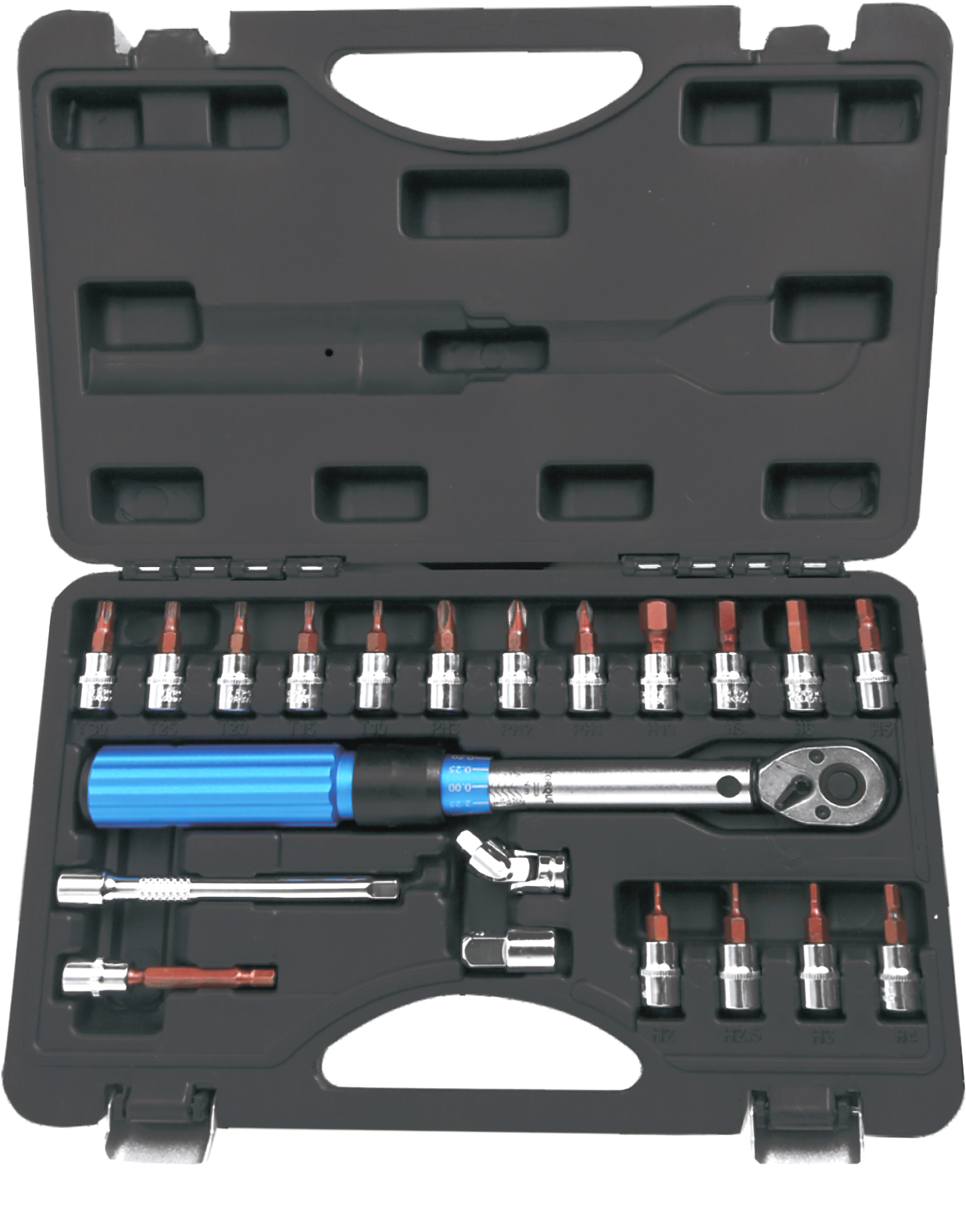 21pc 1/4” Dr Torque Wrench Set