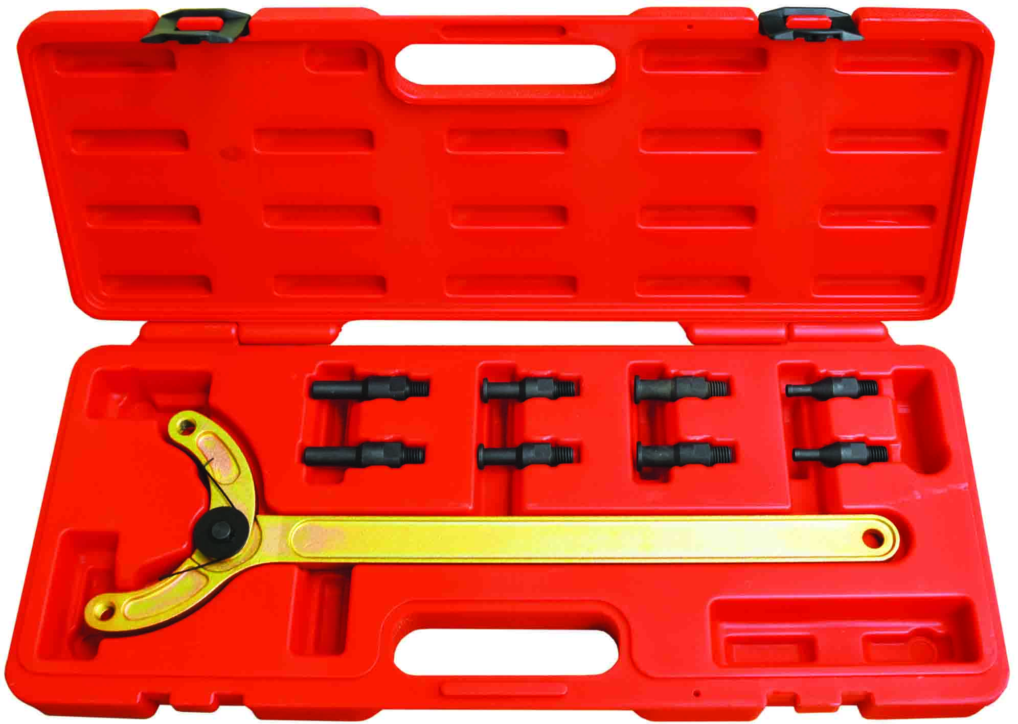 9pc ADJUSTABLE UNIVERSAL CAMSHAFT PULLEY HOLDING TOOL