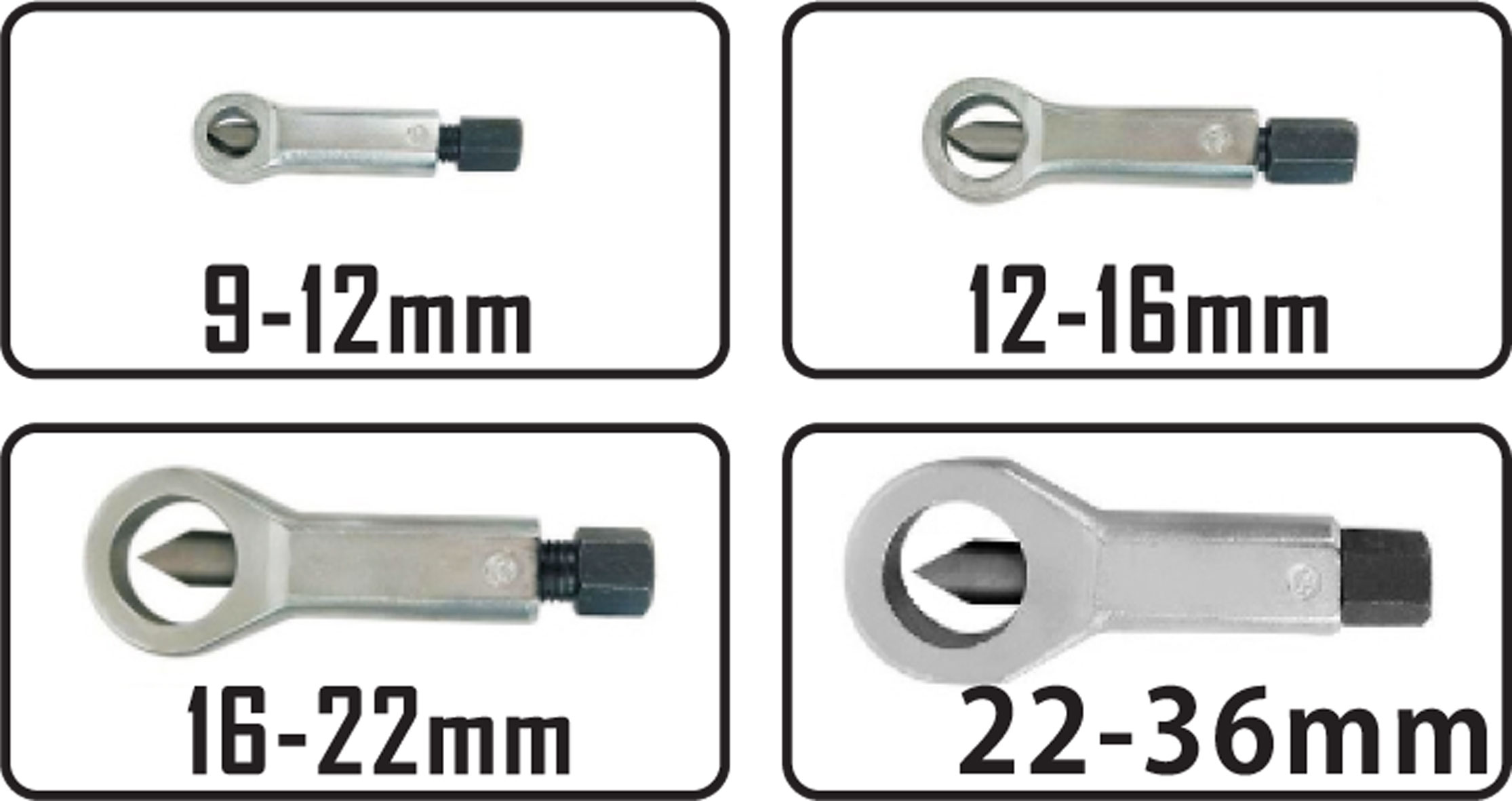 4pc  Nut Splitter Set