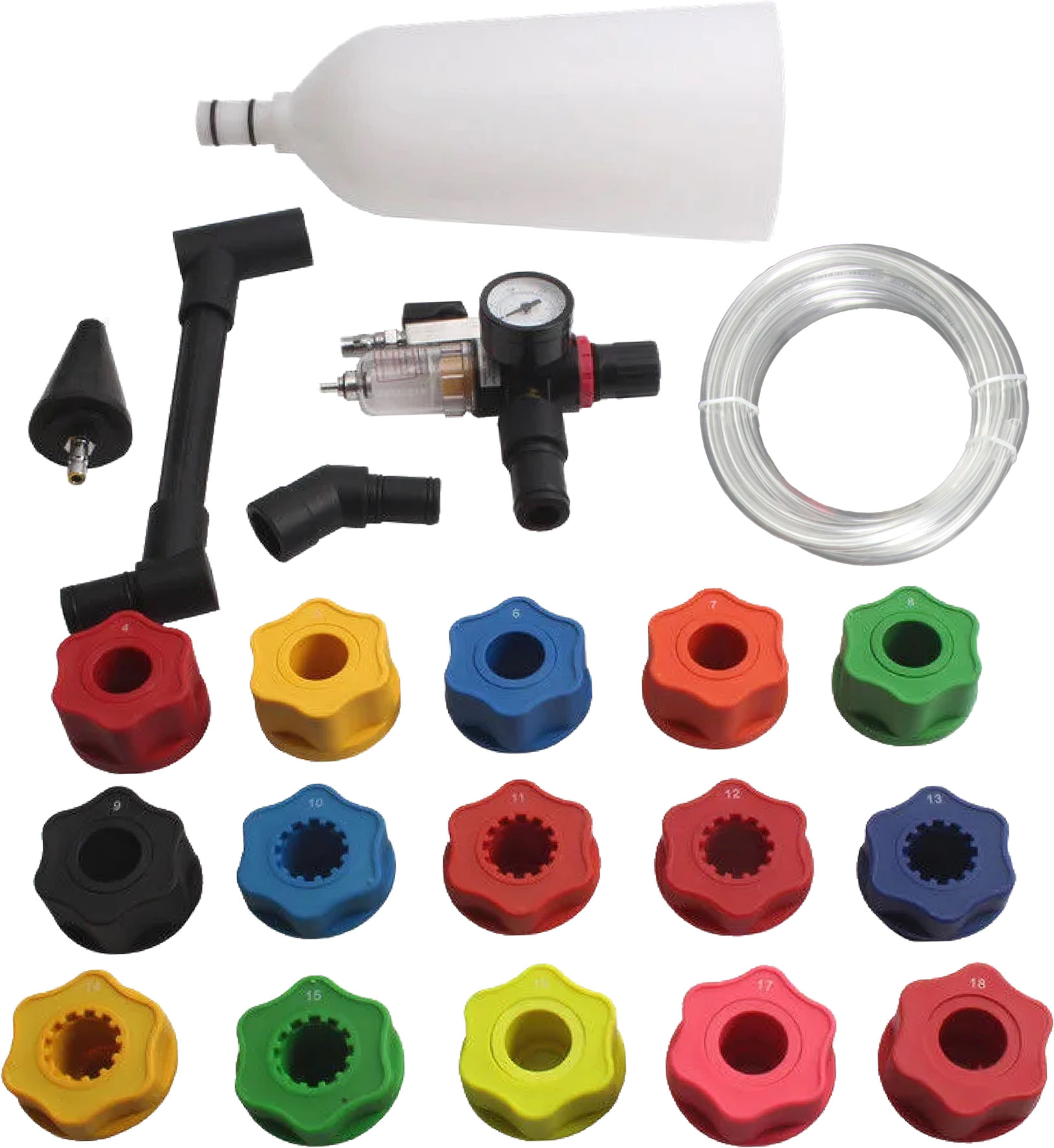 20pc Pressurised Rapid Engine  Oil Draining & Filling System