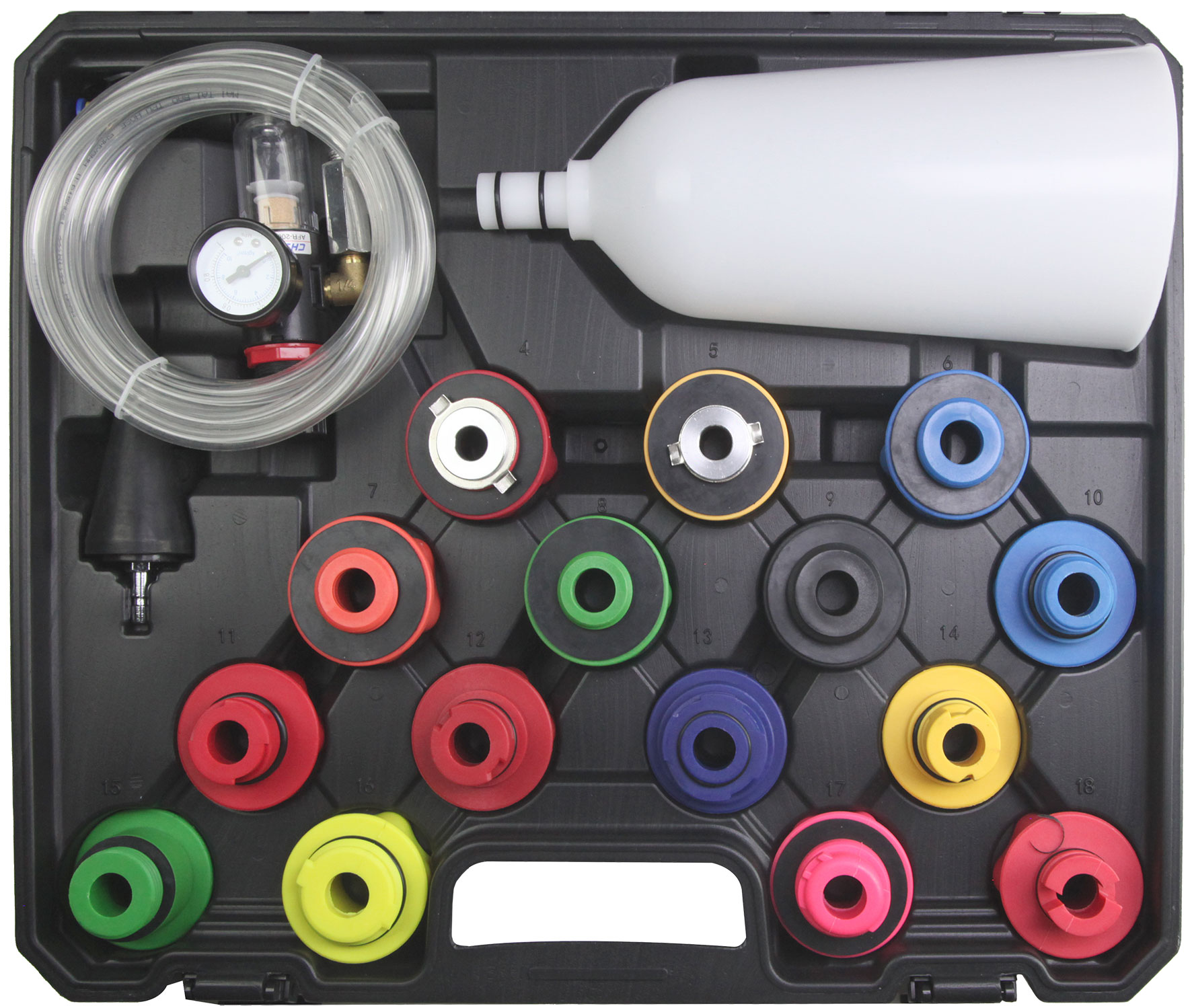 20pc Pressurised Rapid Engine  Oil Draining & Filling System