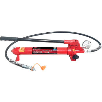 10T Hydraulic Hand Pump with Gauge & Hose