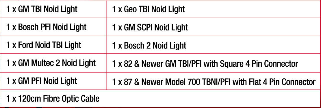 11pc Noid Light Kit with IAC Light & Harness Check Fuel Injector Signal Faults
