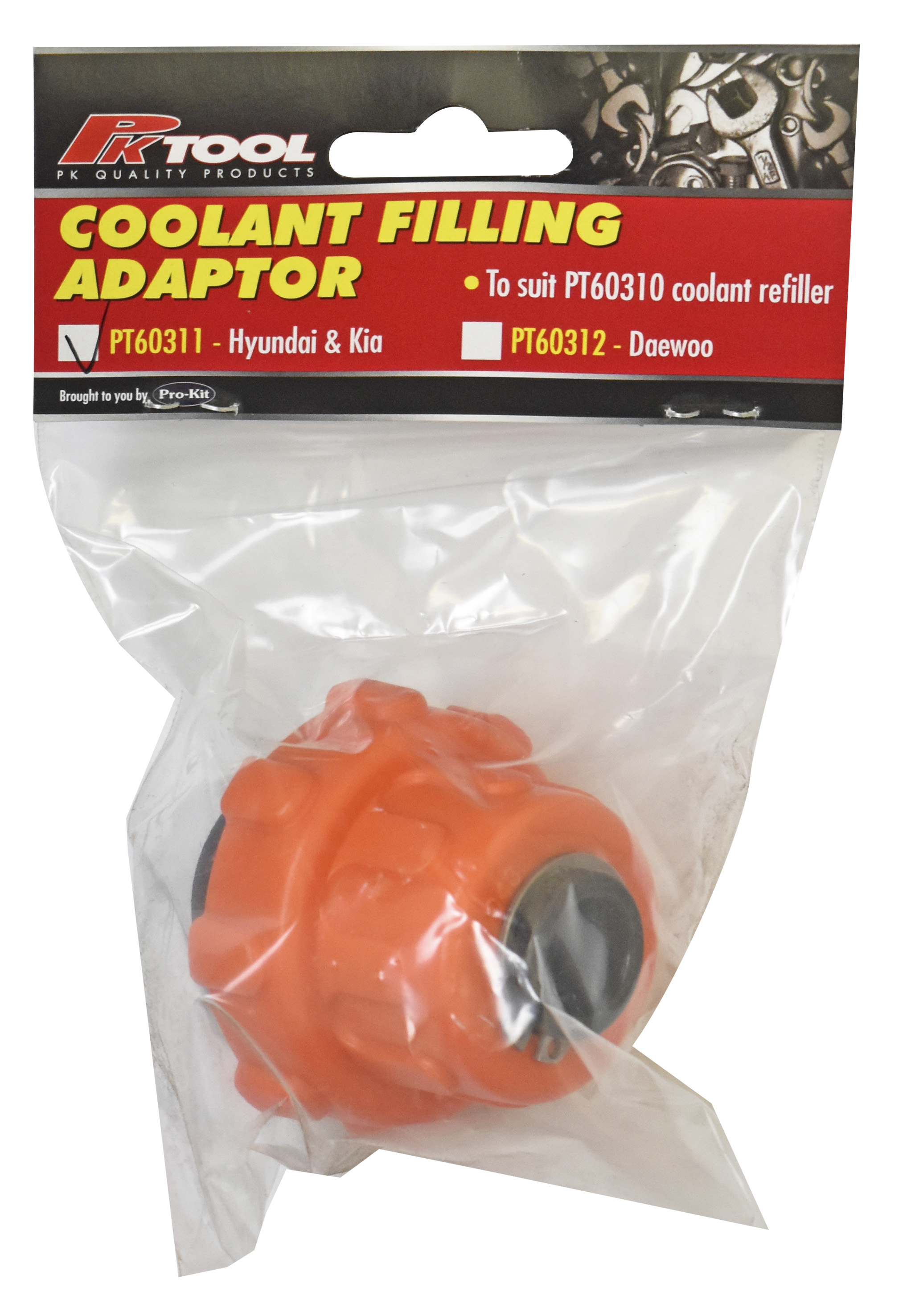 COOLANT REFILLING ADAPTORS To suit PT60310 & PT60313