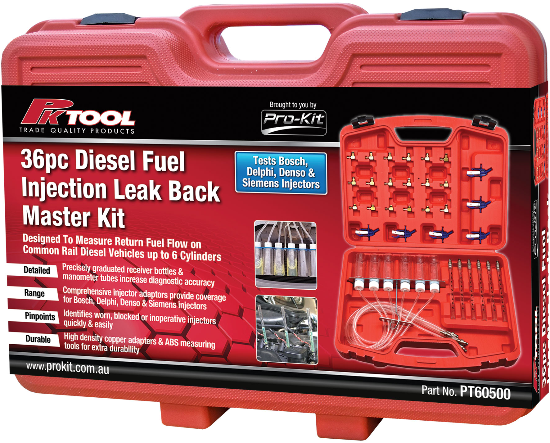 36pc DIESEL INJECTION LEAK BACK MASTER KIT