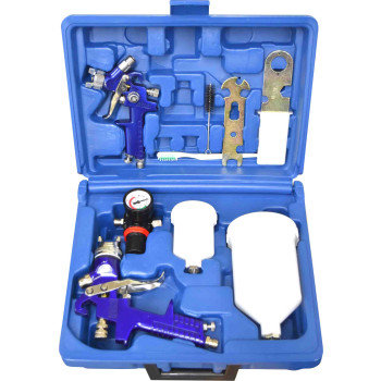 7pc HVLP Gravity Air  Spray Gun Kit