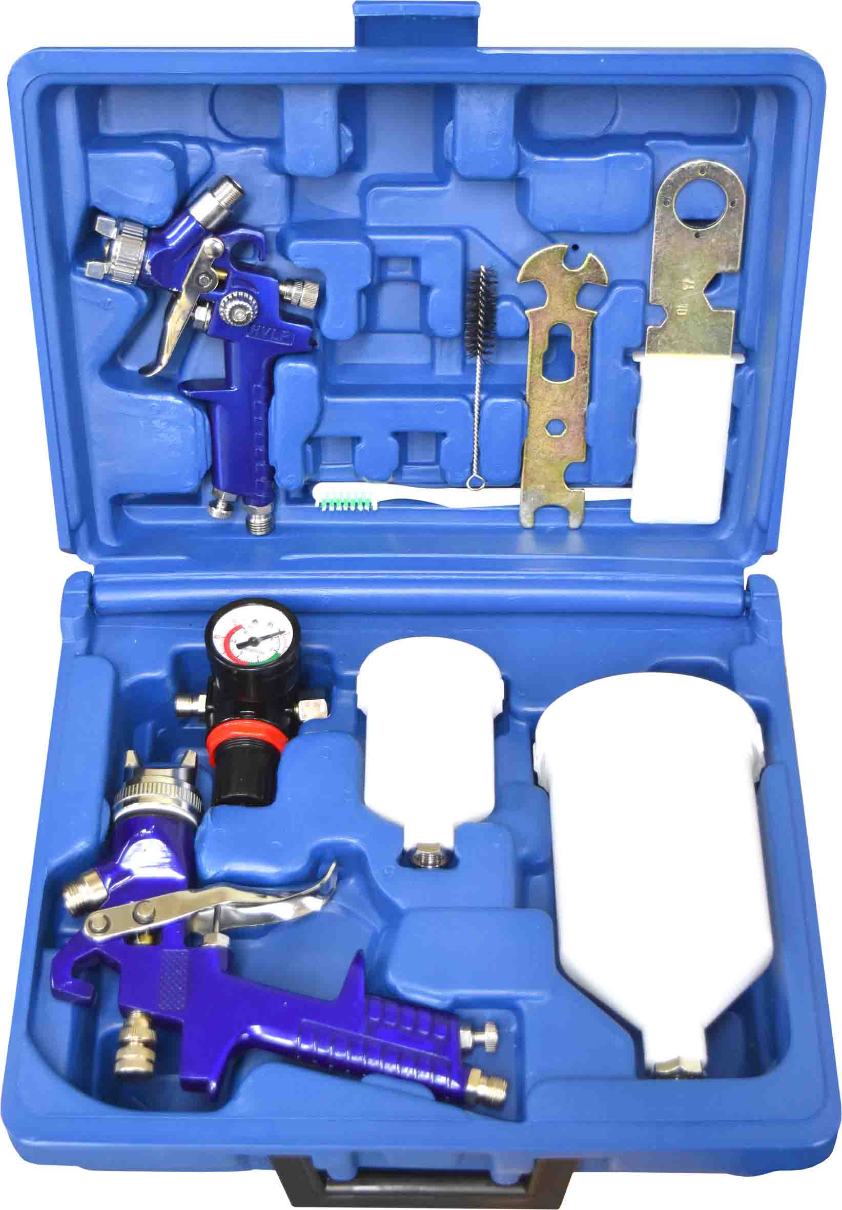 7pc HVLP Gravity Air  Spray Gun Kit