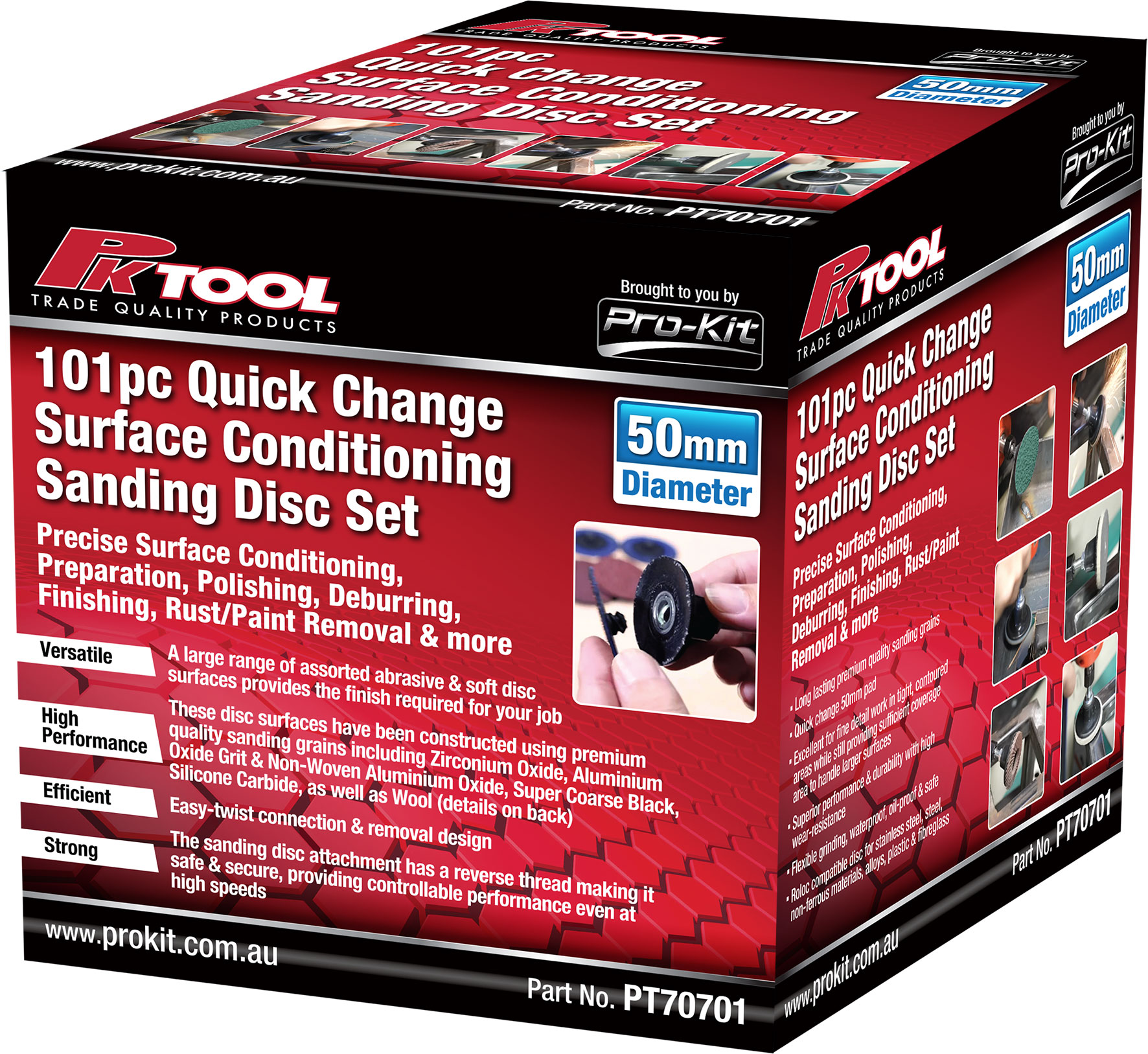 101pc Quick Change Surface Conditioning Sanding Disc Set