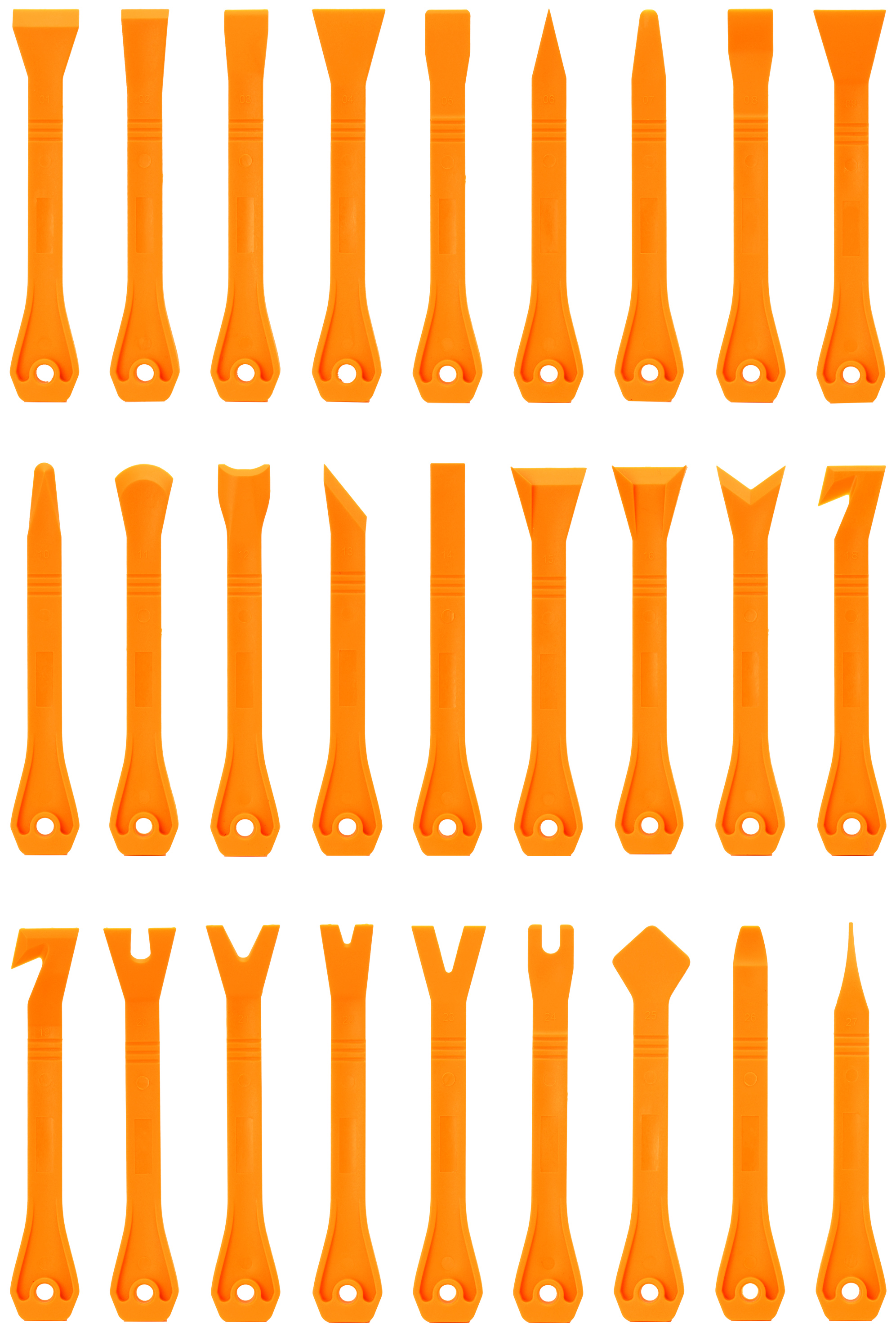 27pc 180mm Trim, Clip & Scraper Set