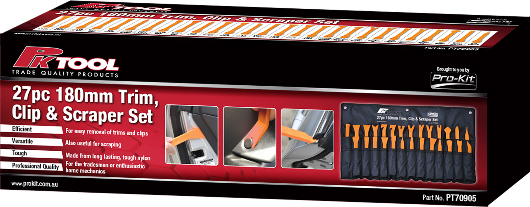 27pc 180mm Trim, Clip & Scraper Set