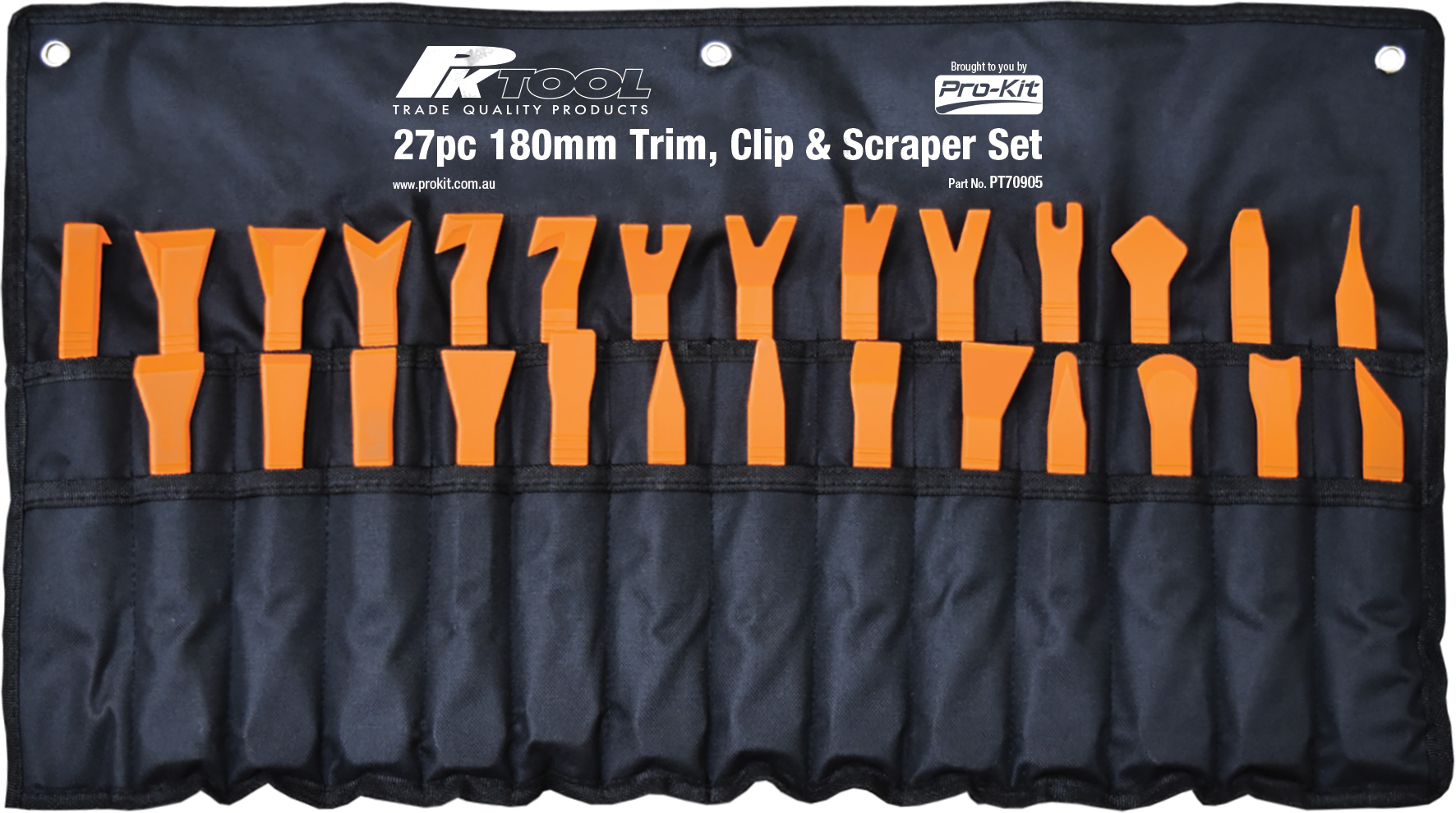 27pc 180mm Trim, Clip & Scraper Set