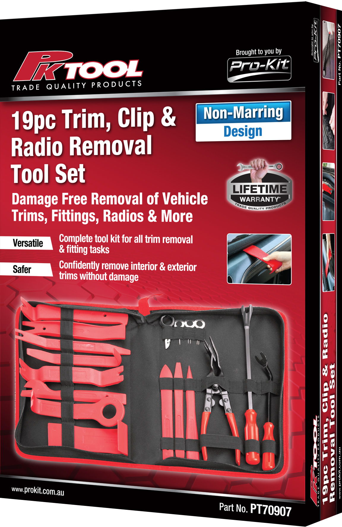 19pc Trim, Clip & Radio Removal Tool Set