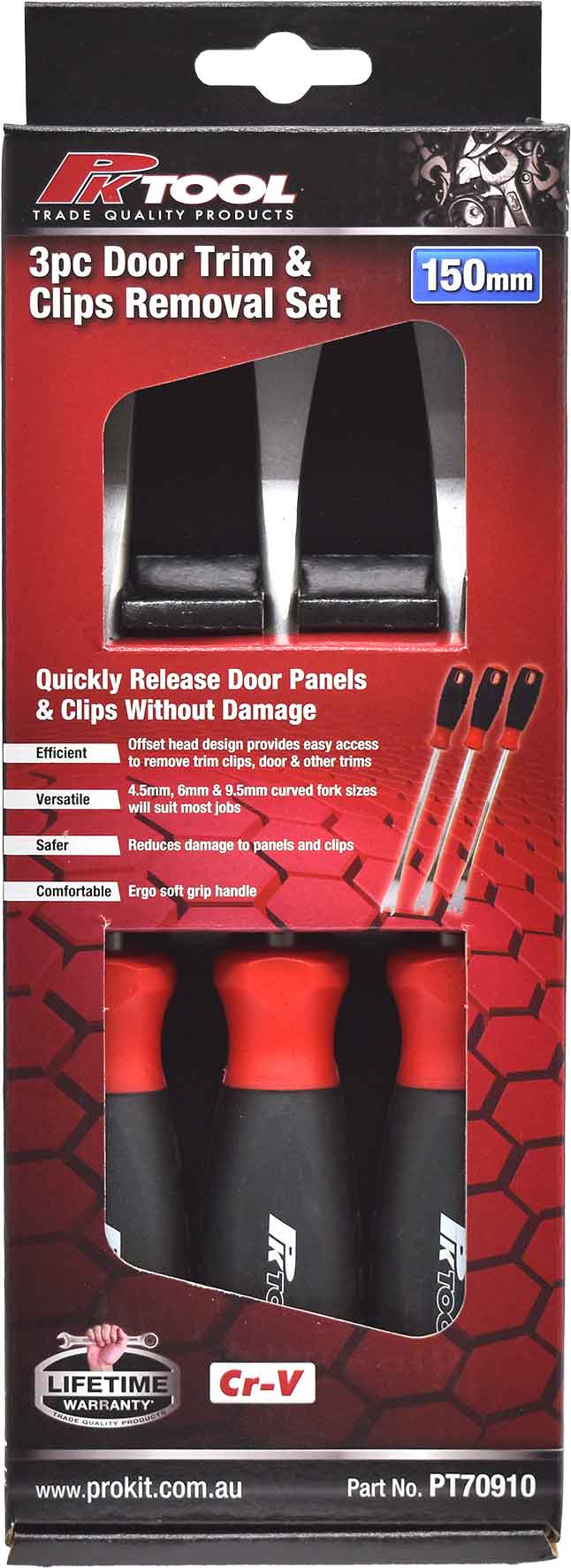 3pc Door Trim & Clips Removal Set