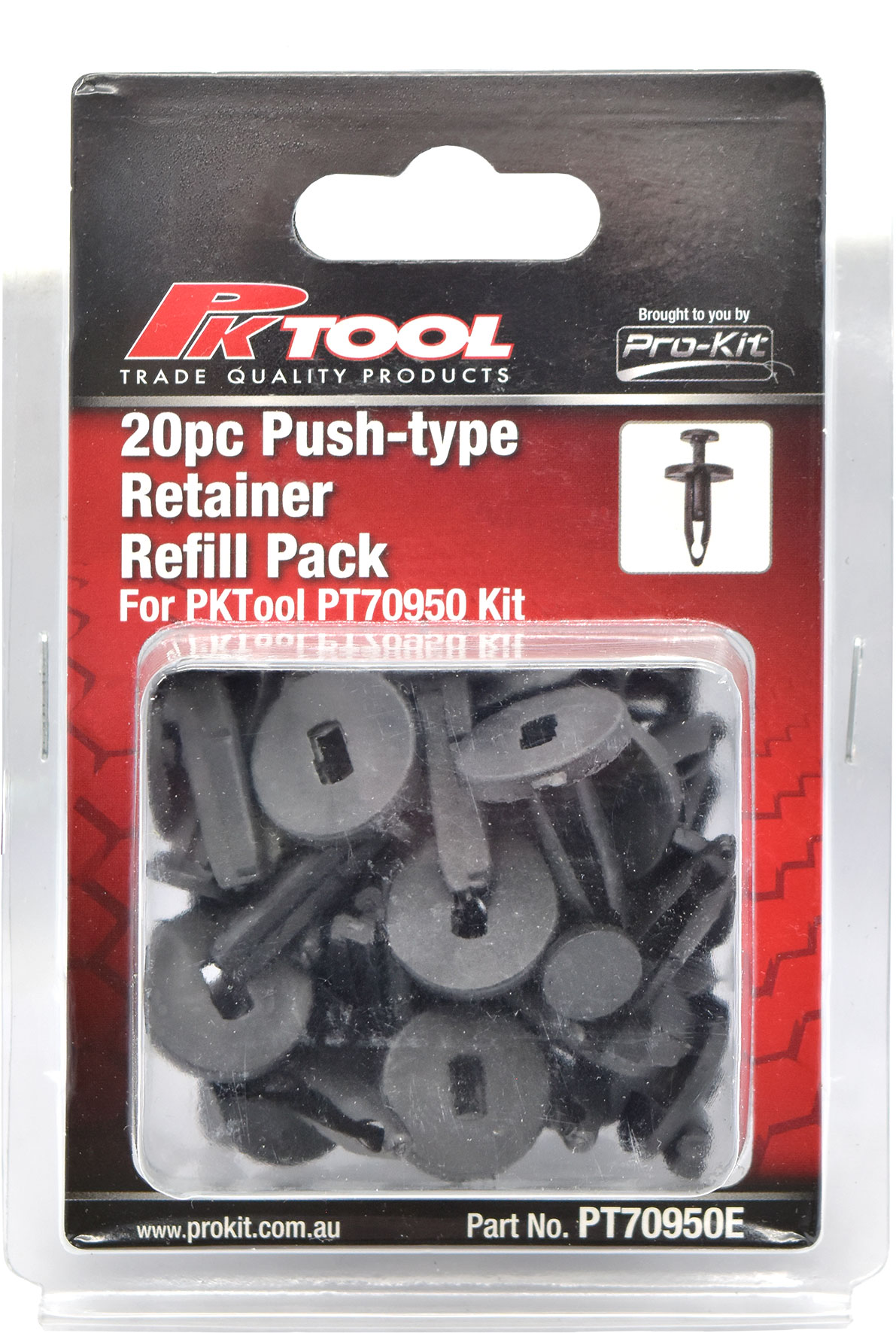 20pc Trim Clips Refill Pack – Push type retainer (B138) to suit PT70950